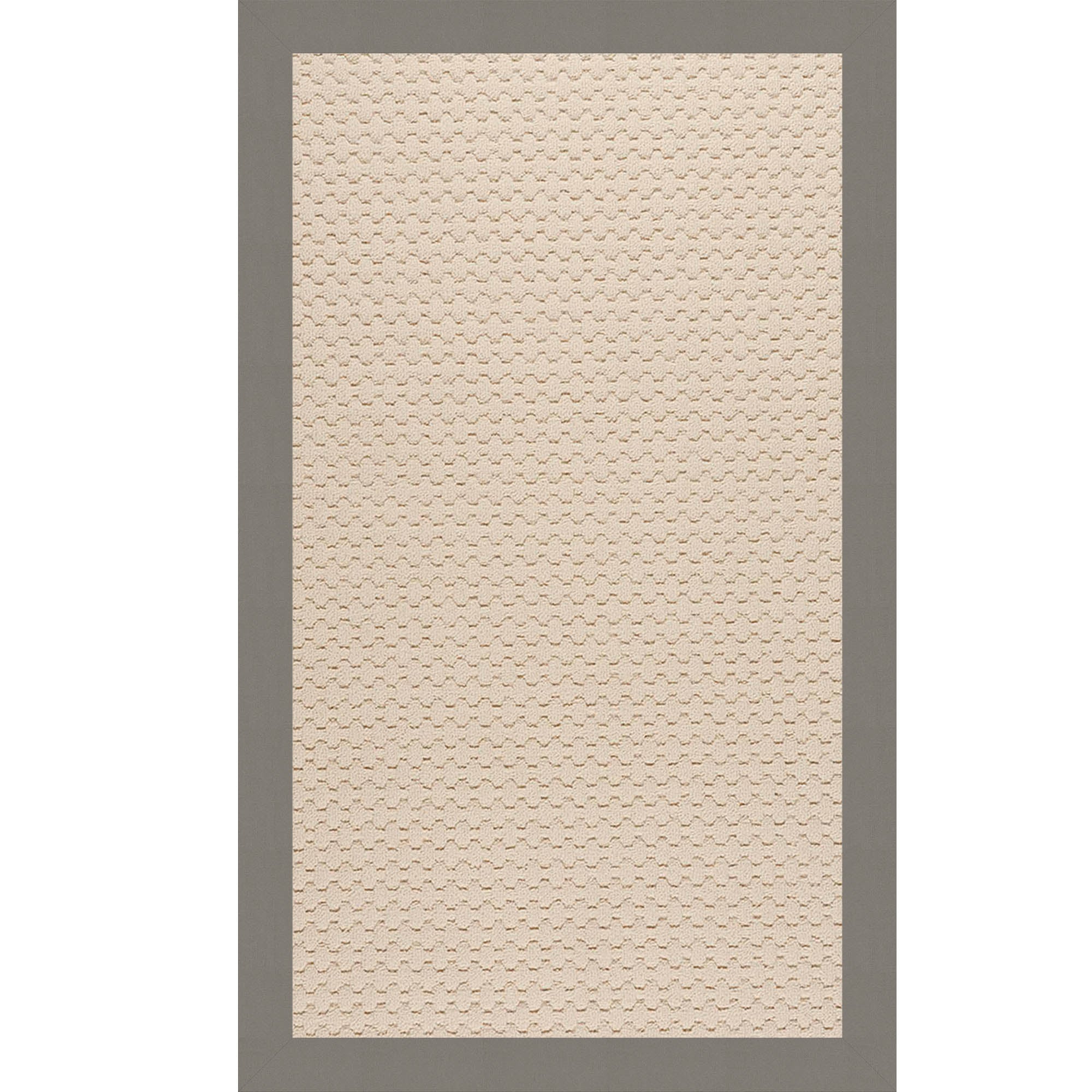 Creative Concepts-Beach Sisal Canvas Charcoal Indoor/Outdoor Bordere Rectangle image