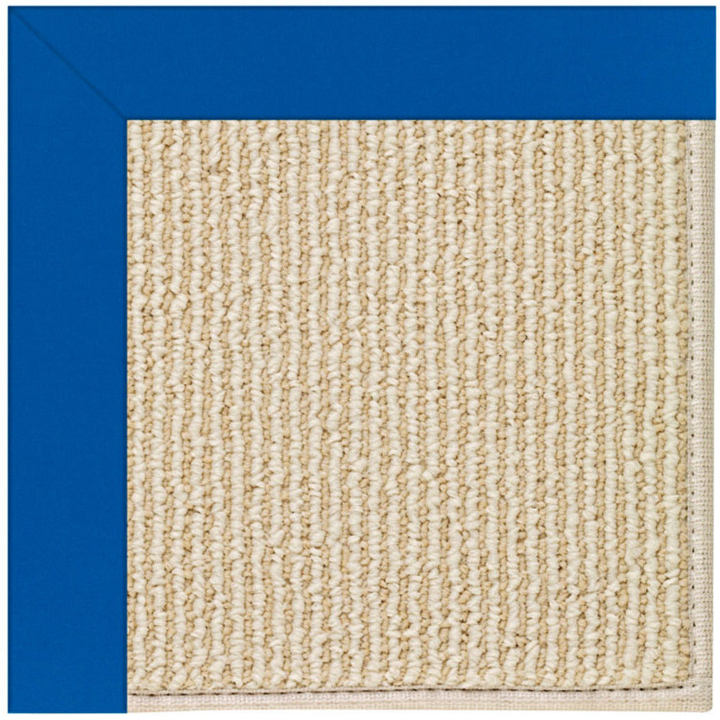 Creative Concepts-Beach Sisal Canvas Pacific Blue Indoor/Outdoor Bordere Octagon image