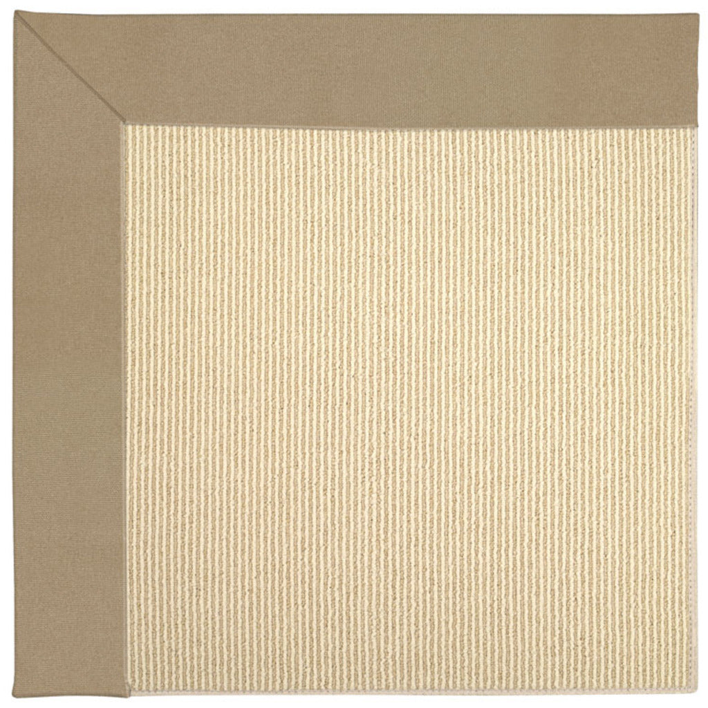 Creative Concepts-Beach Sisal Canvas Camel Indoor/Outdoor Bordere Octagon image