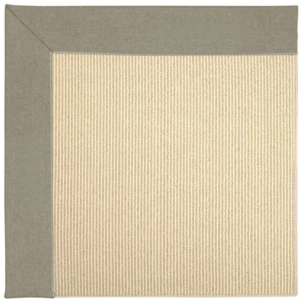 Creative Concepts-Beach Sisal Canvas Taupe Indoor/Outdoor Bordere Rectangle image