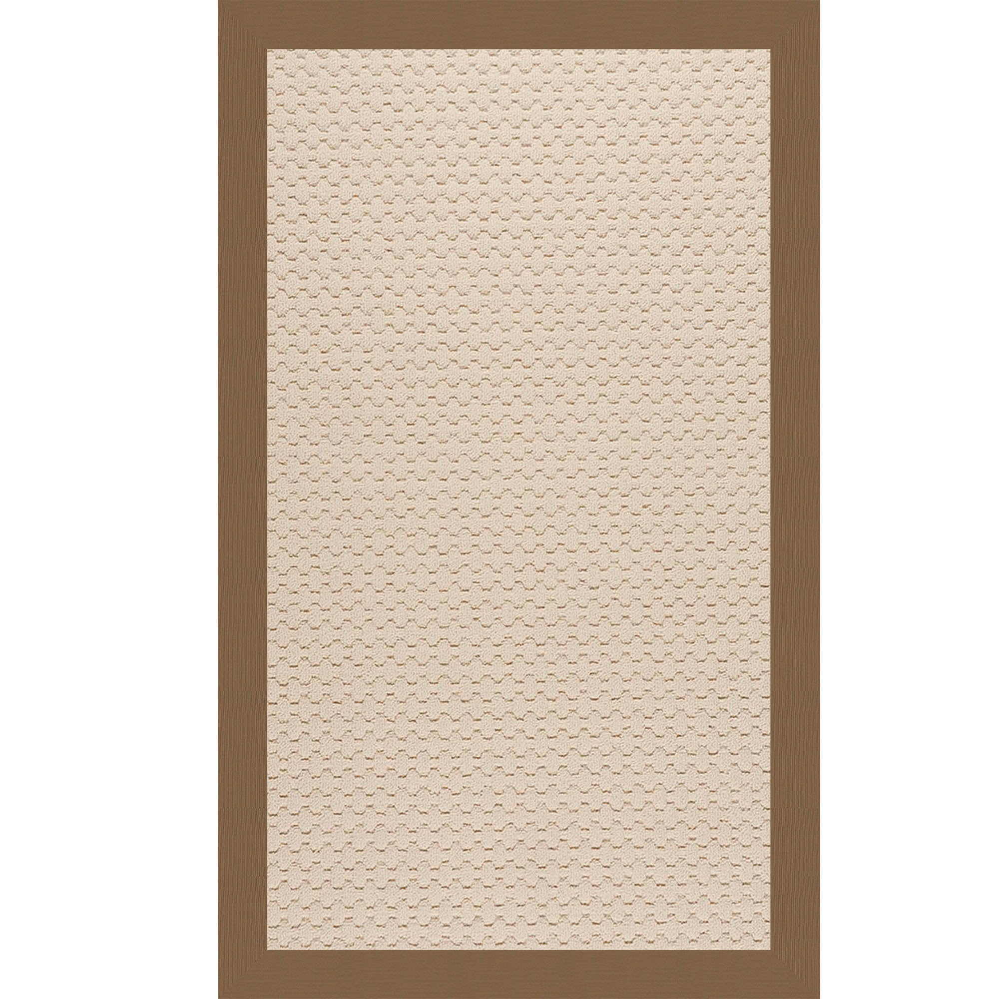 Creative Concepts-Beach Sisal Canvas Cocoa Indoor/Outdoor Bordere Rectangle image