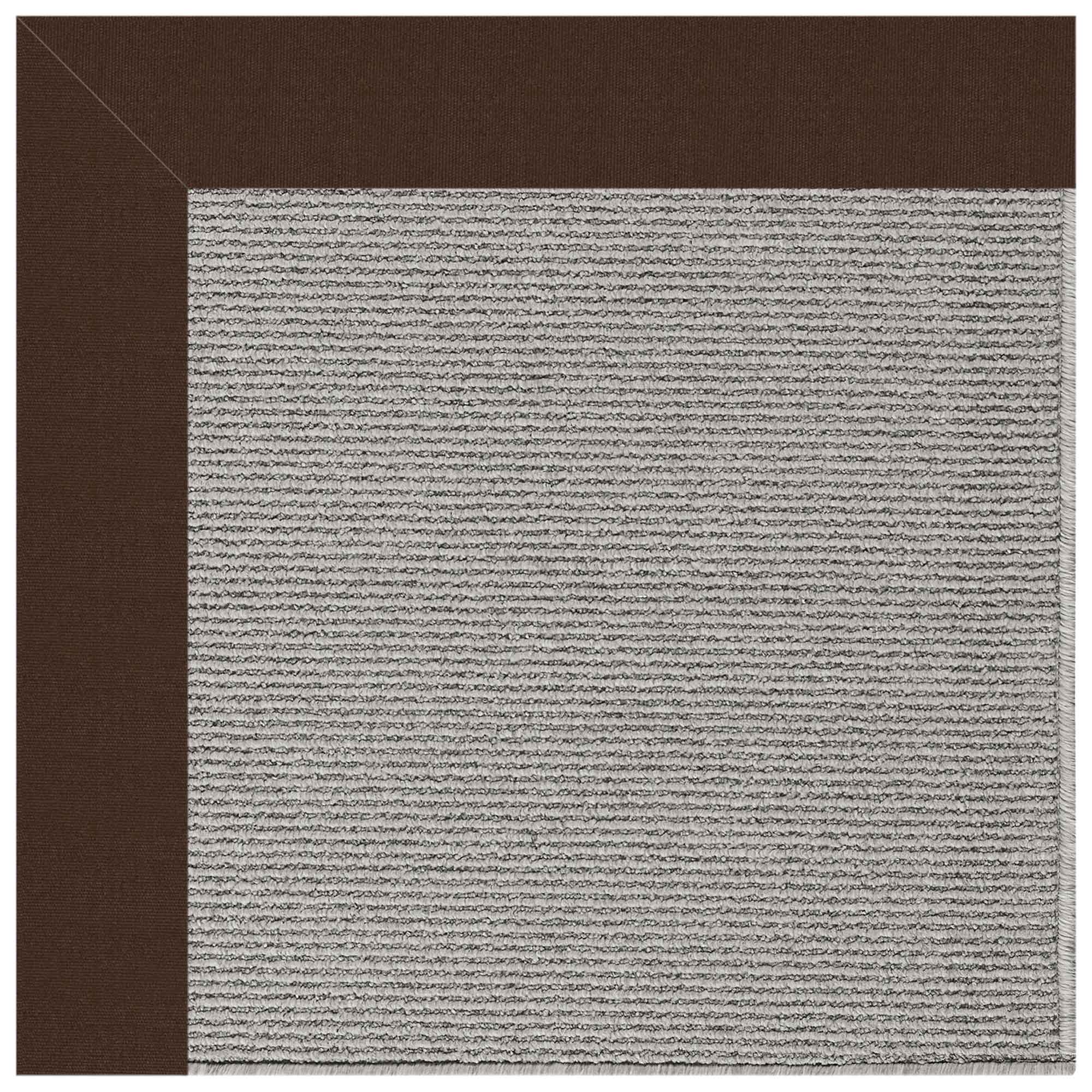 Creative Concepts-Plat Sisal Canvas Bay Brown Indoor/Outdoor Bordere Rectangle image