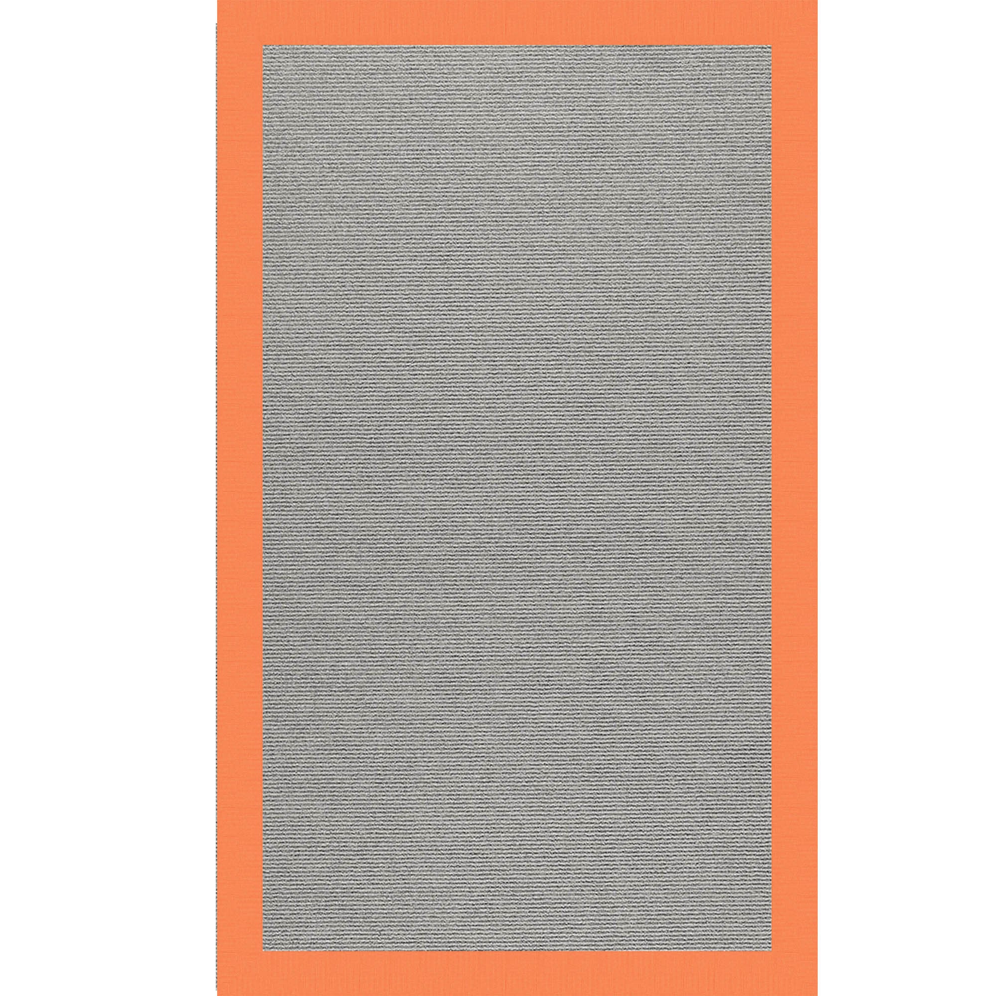 Creative Concepts-Plat Sisal Canvas Tangerine Indoor/Outdoor Bordere Rectangle image