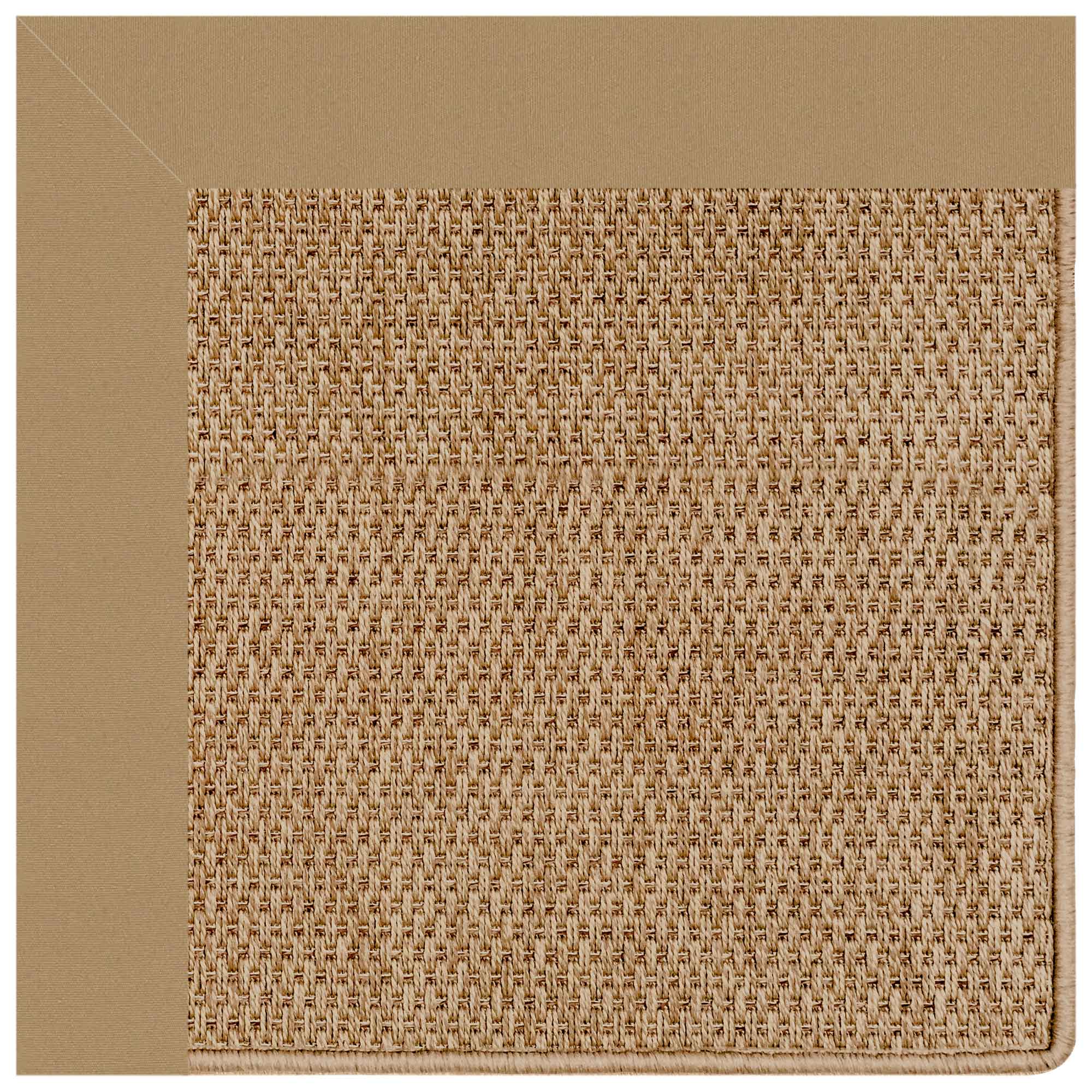 Islamorada-Basketweave Canvas Linen Indoor/Outdoor Bordere Octagon image