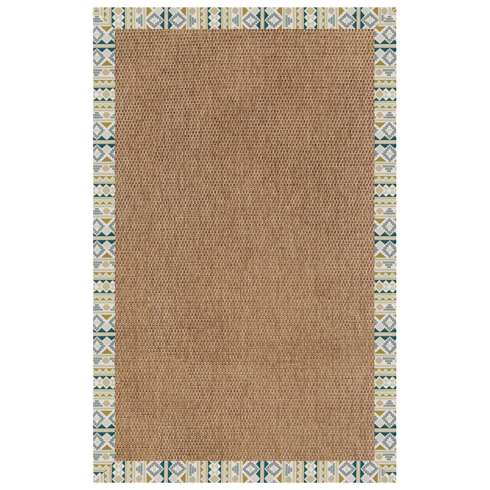 Islamorada-Basketweave Inca Lime Indoor/Outdoor Bordere Rectangle image