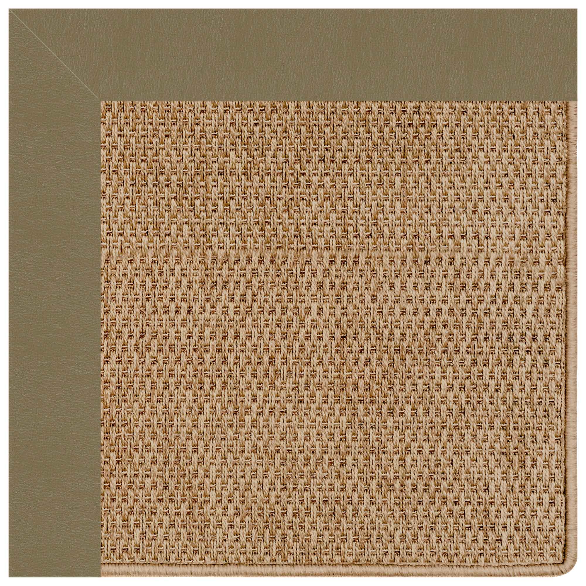 Islamorada-Basketweave Classic Sage Indoor/Outdoor Bordere Rectangle image