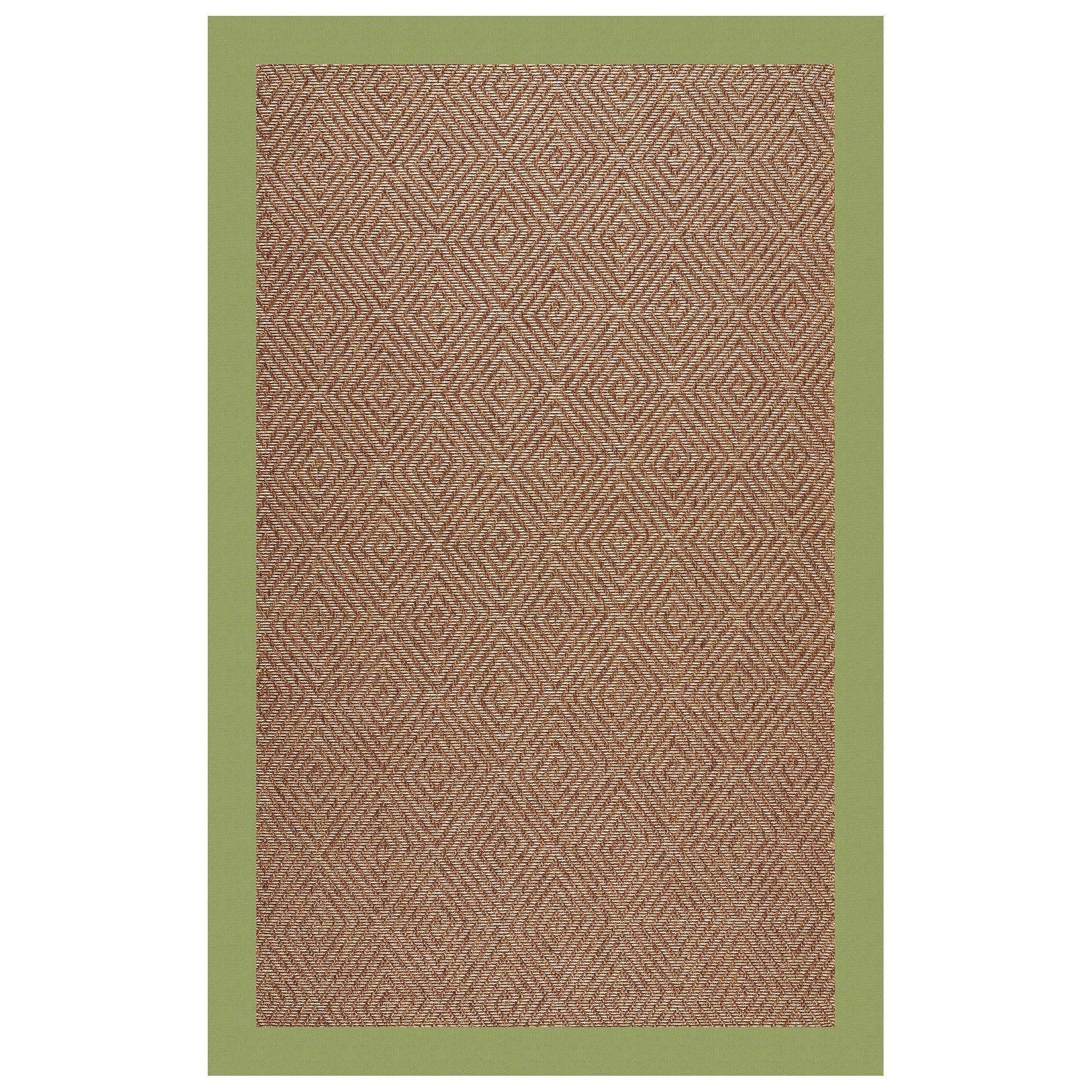 Islamorada-Diamond Canvas Citron Indoor/Outdoor Bordere Rectangle image