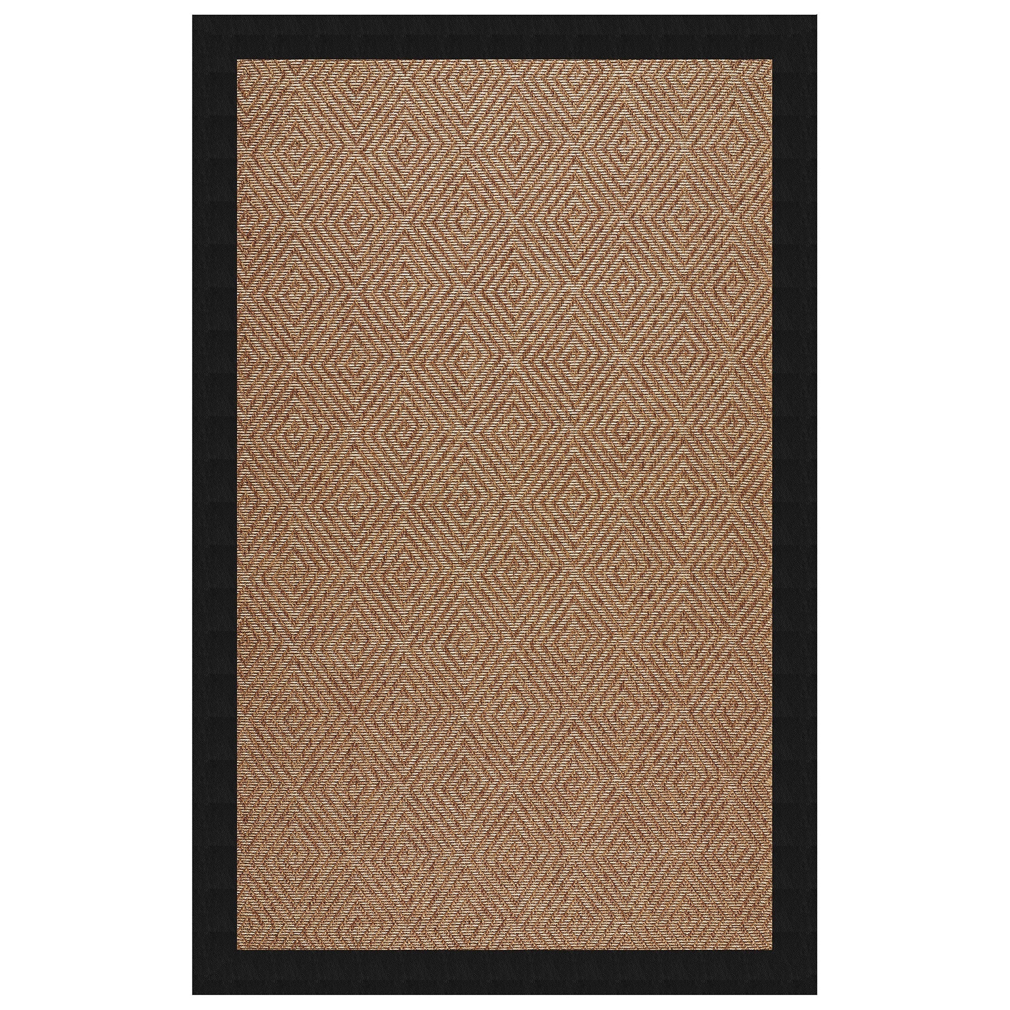 Islamorada-Diamond Classic Black Indoor/Outdoor Bordere Rectangle image