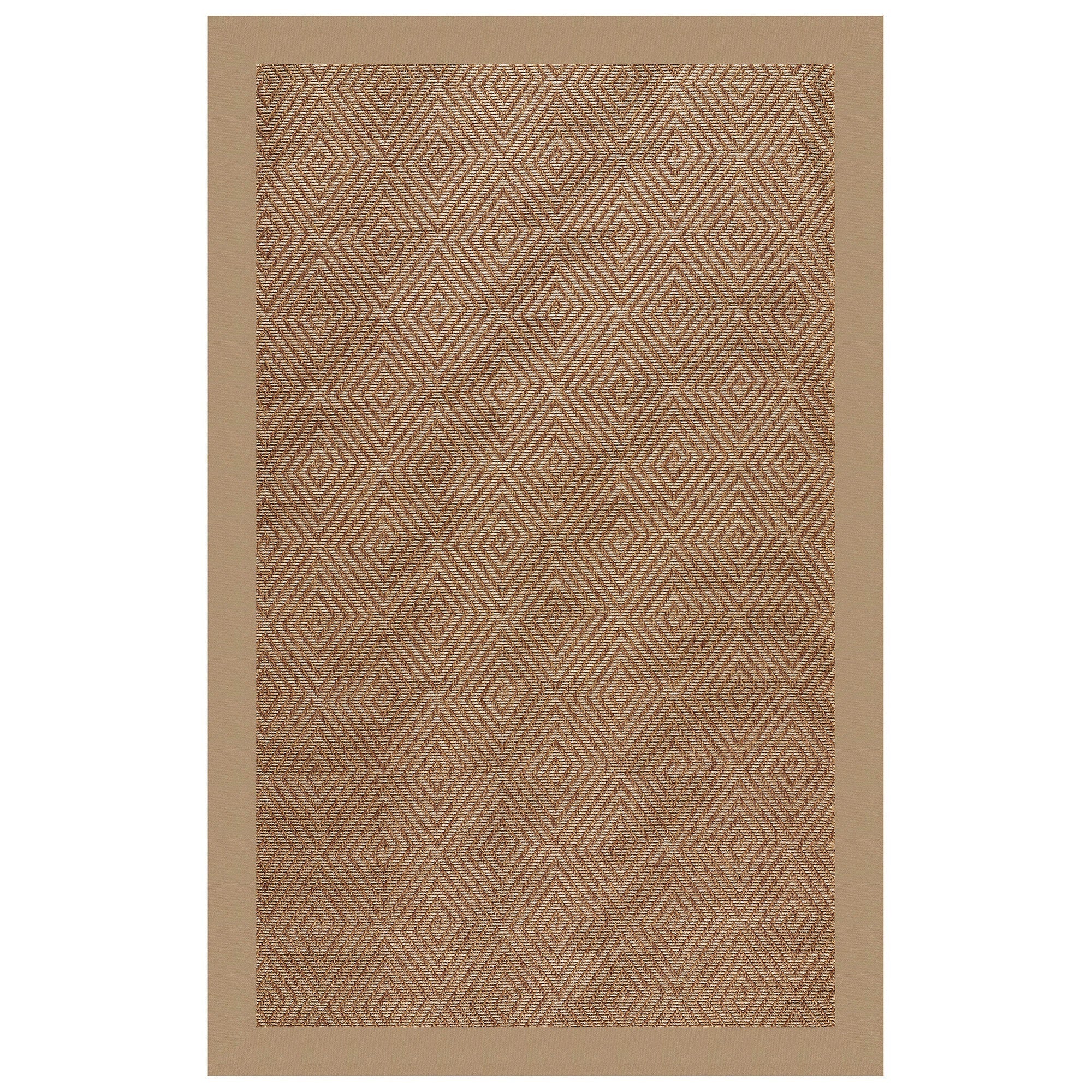 Islamorada-Diamond Canvas Camel Indoor/Outdoor Bordere Rectangle image