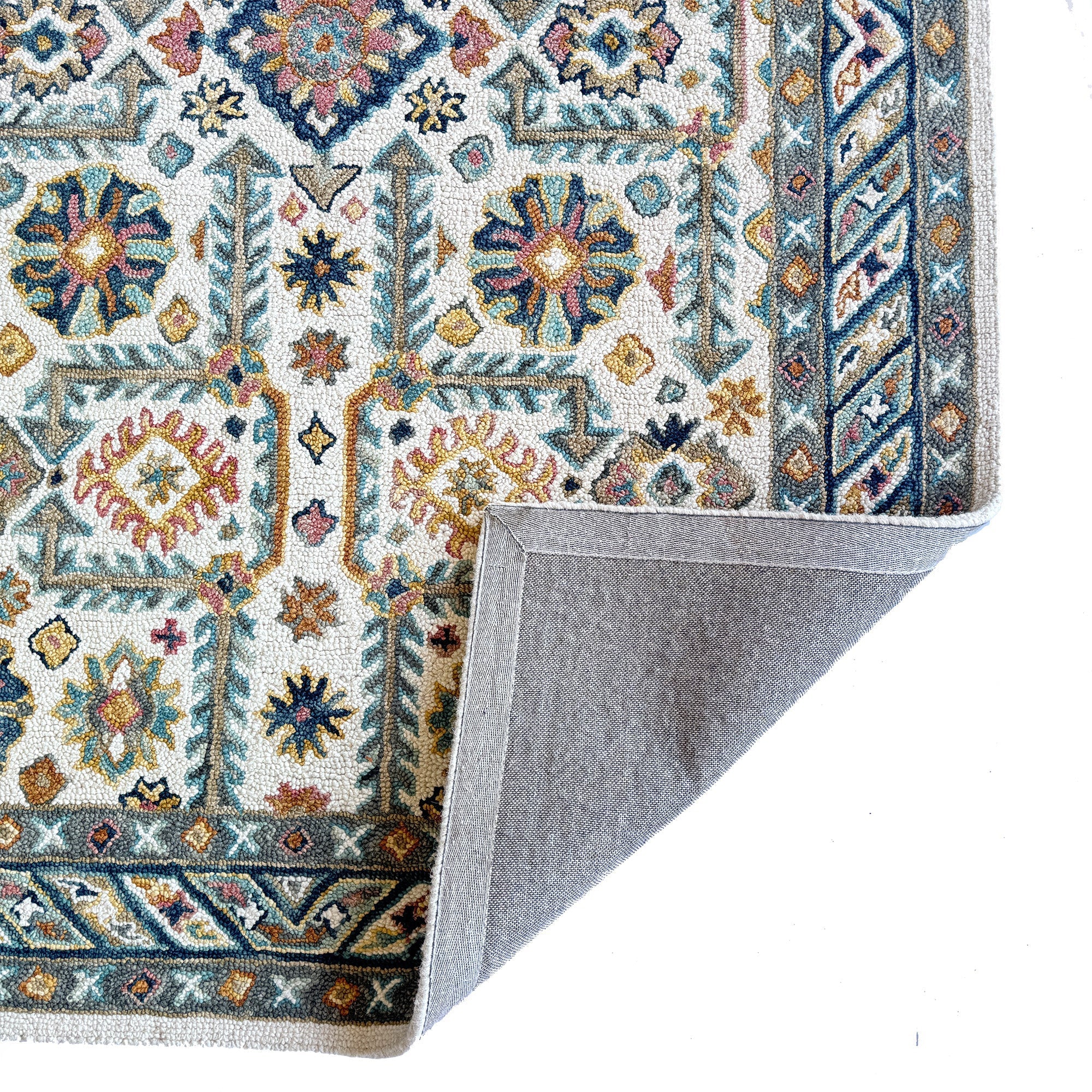 Avanti-Villa Ivory Multi Hand Tufted Rug Rectangle image