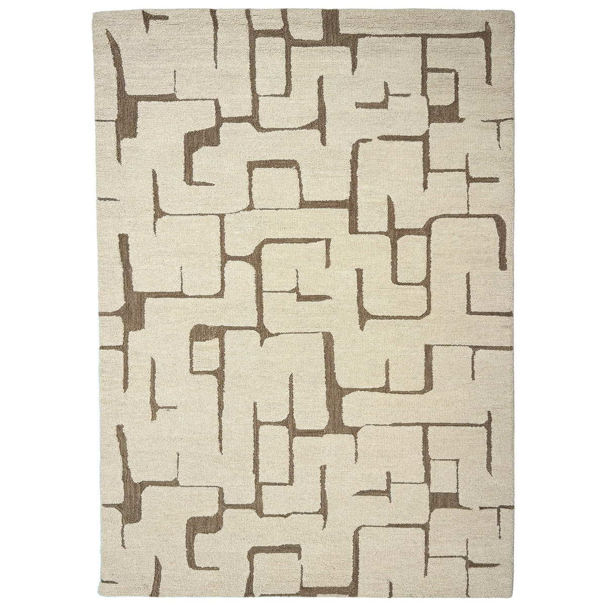 Tantu Ivory/Camel Hand Tufted Rug Rectangle image