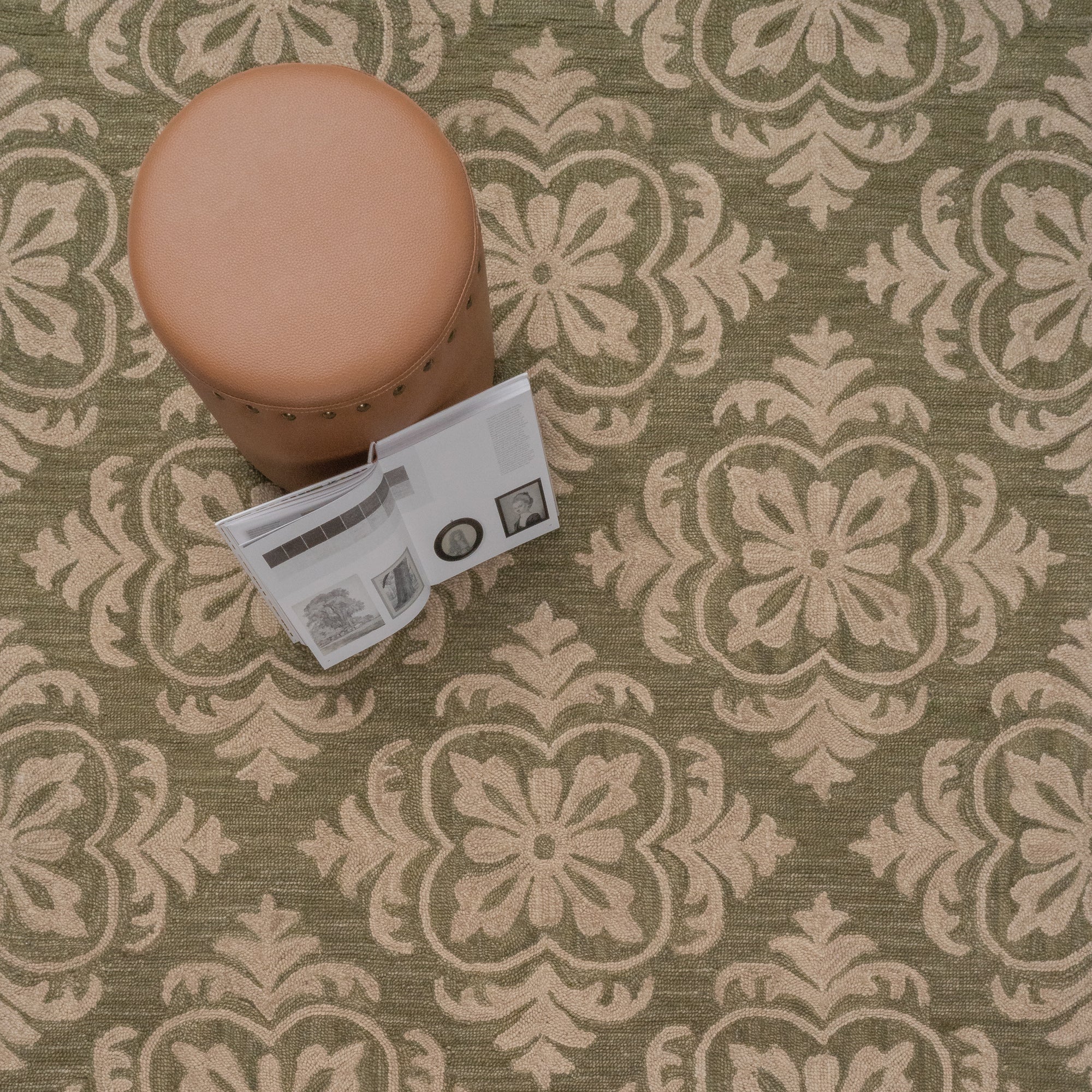 Camille Moss Hand Tufted Rug Rectangle image