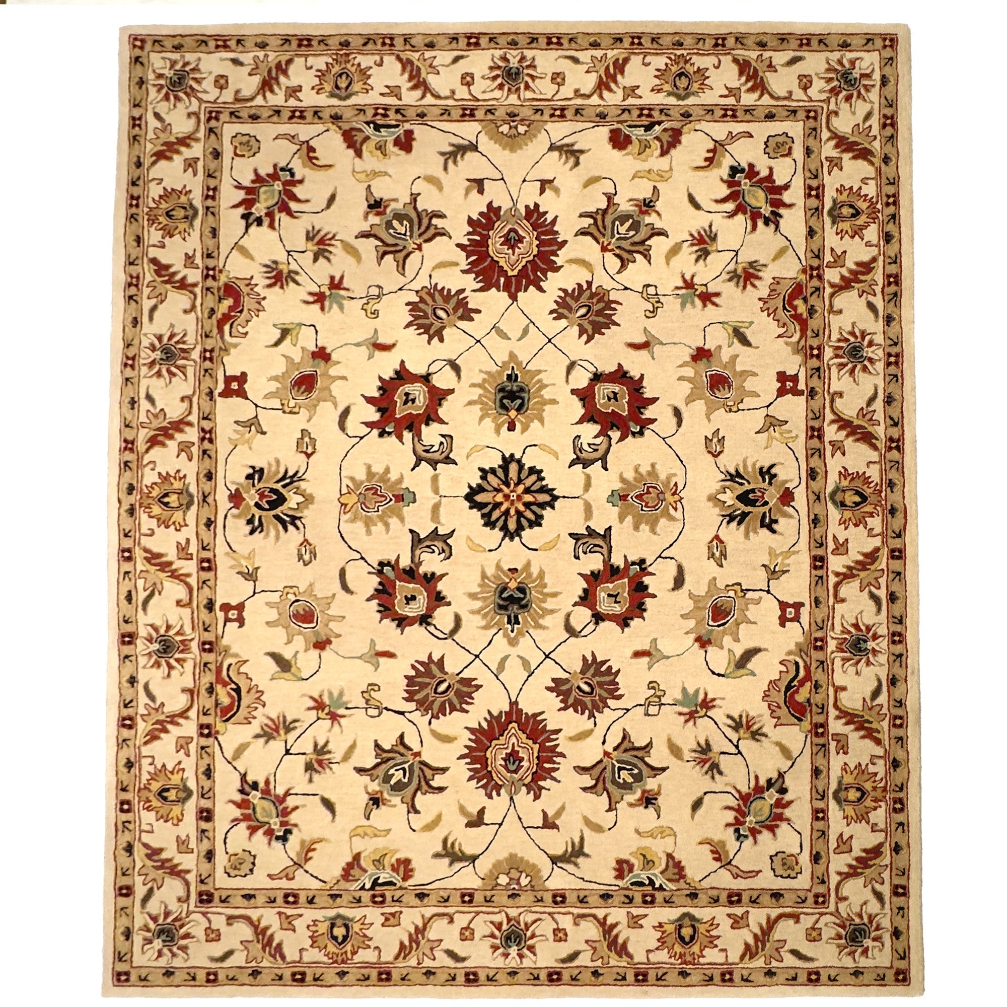 Persia-Keshan Ivory Hand Tufted Rug Rectangle image