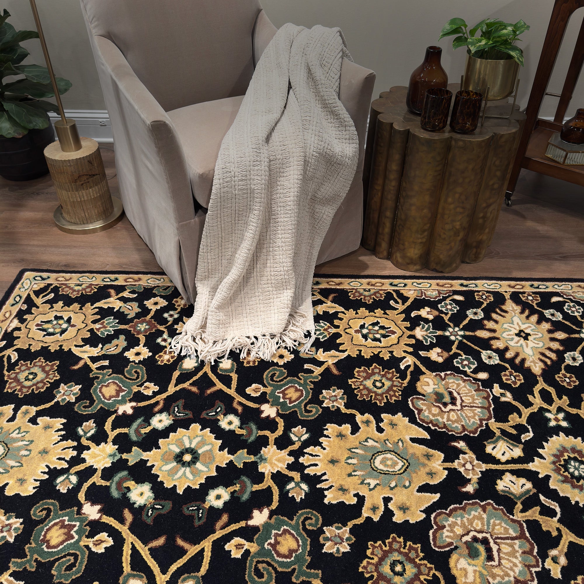 Persia-Mahal Onyx Hand Tufted Rug Rectangle image