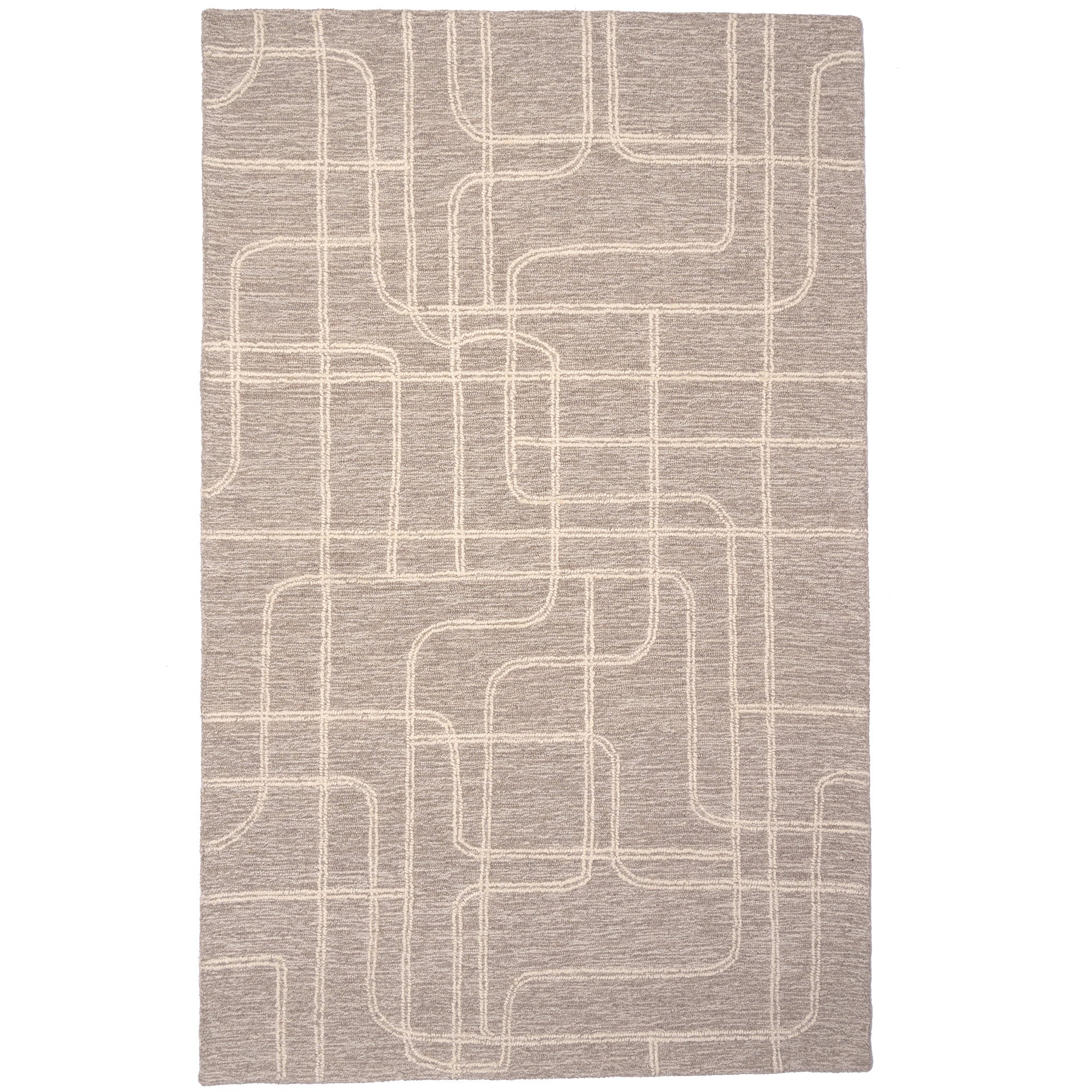 Lineas Graphite Hand Tufted Rug Rectangle image