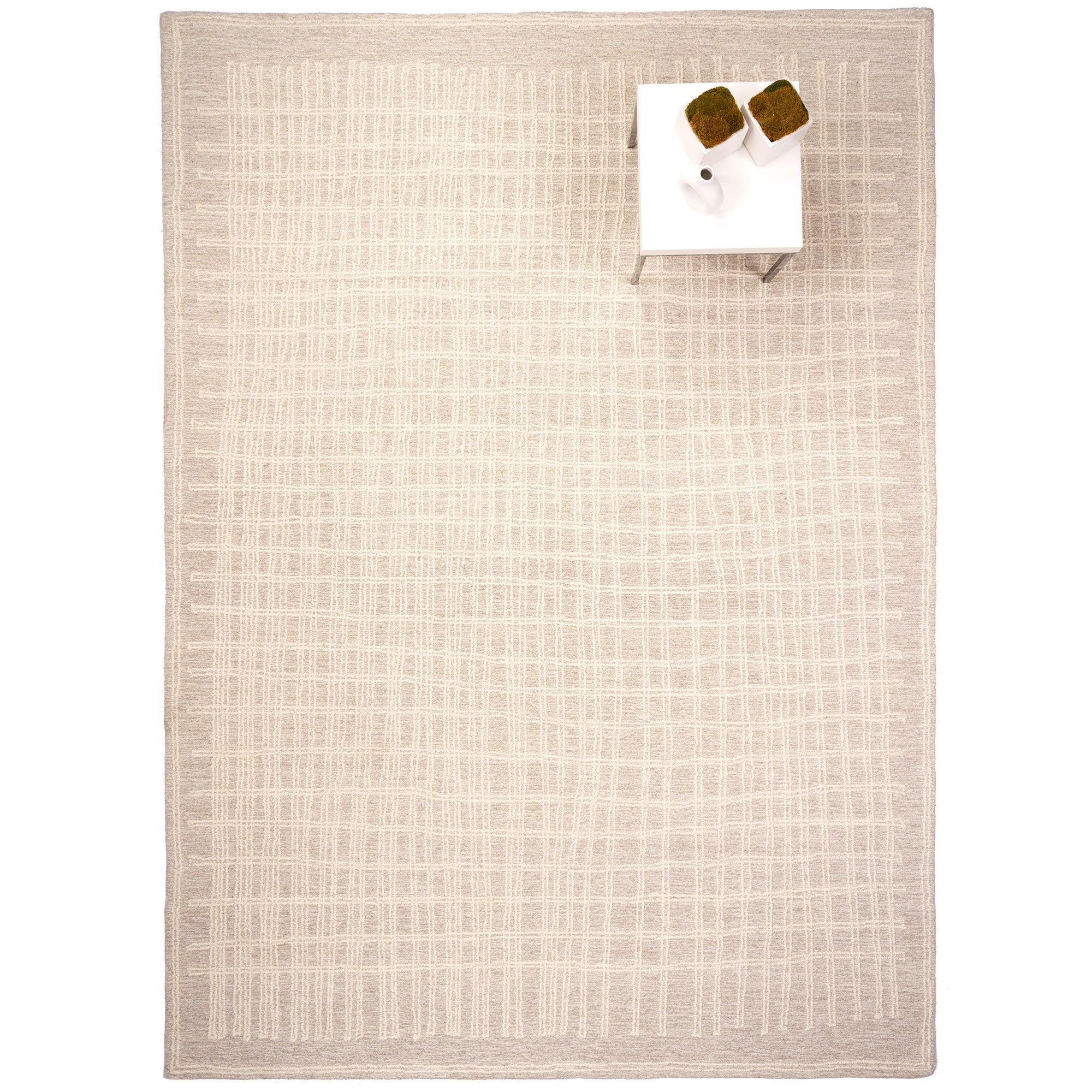 Lineas Vellum Hand Tufted Rug Rectangle image