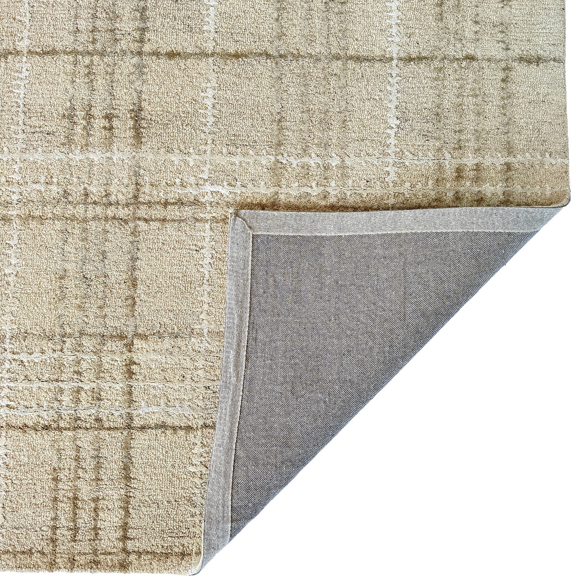 Tartan Neutral Hand Tufted Rug Rectangle image