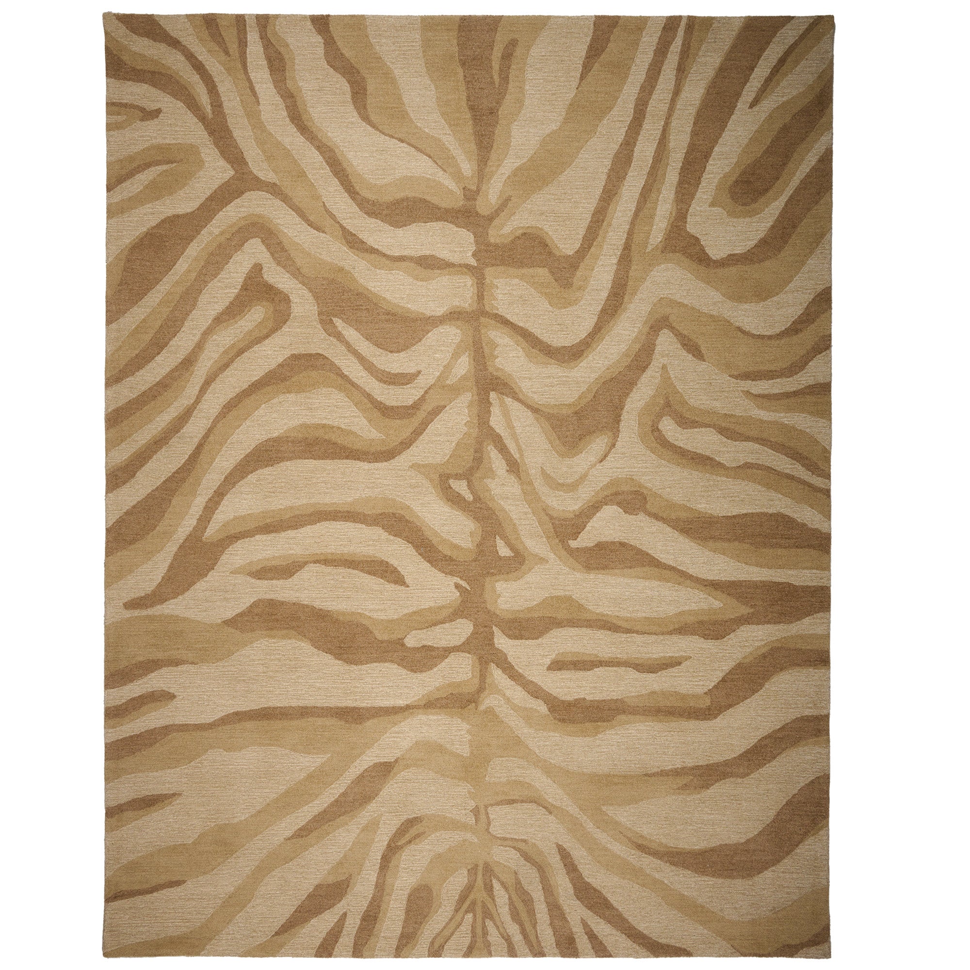Serengeti-Zebra Beige Hand Tufted Rug Rectangle image