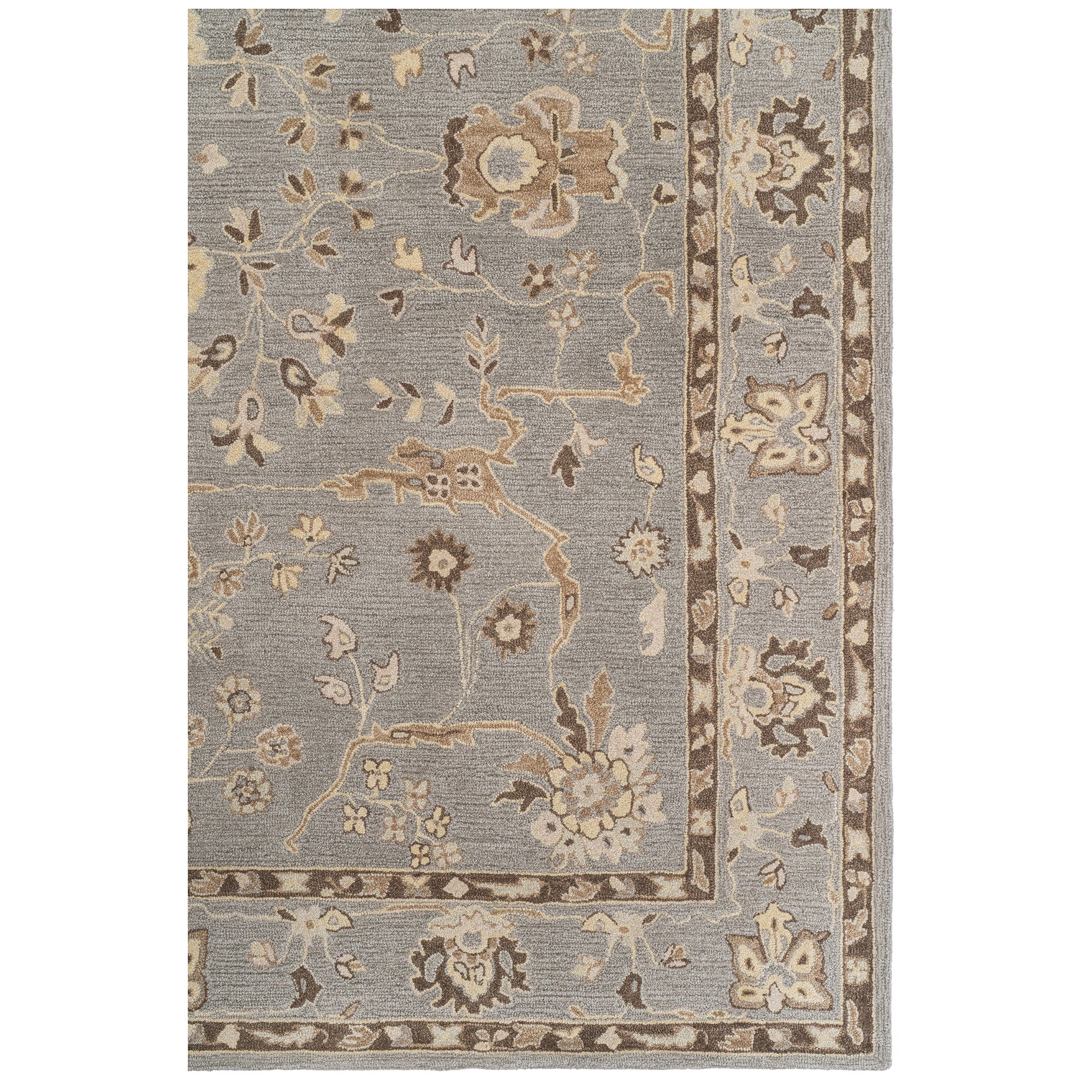 Azari-Isfahan Gray Hand Tufted Rug Rectangle image