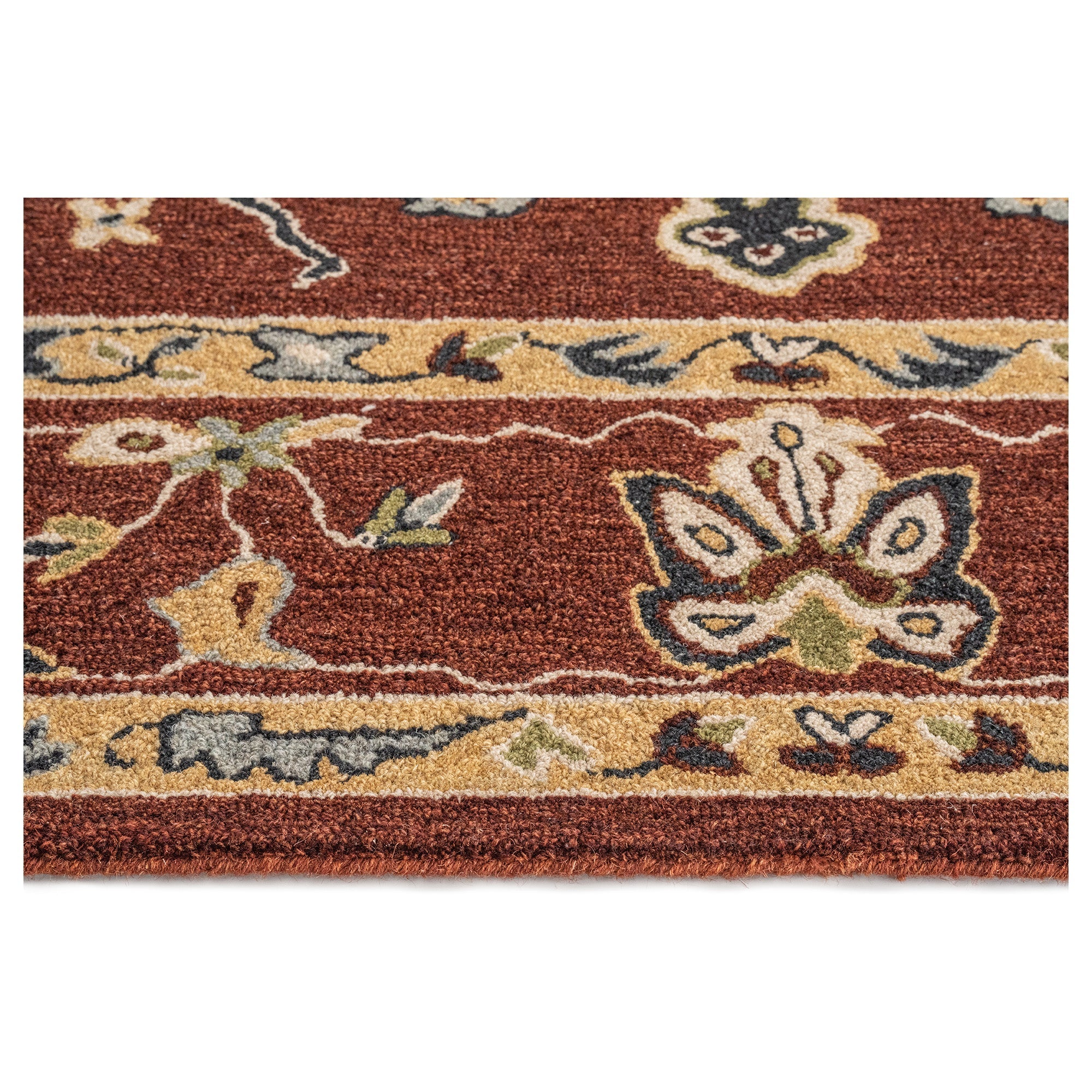 Azari-Isfahan Copper Hand Tufted Rug Rectangle image