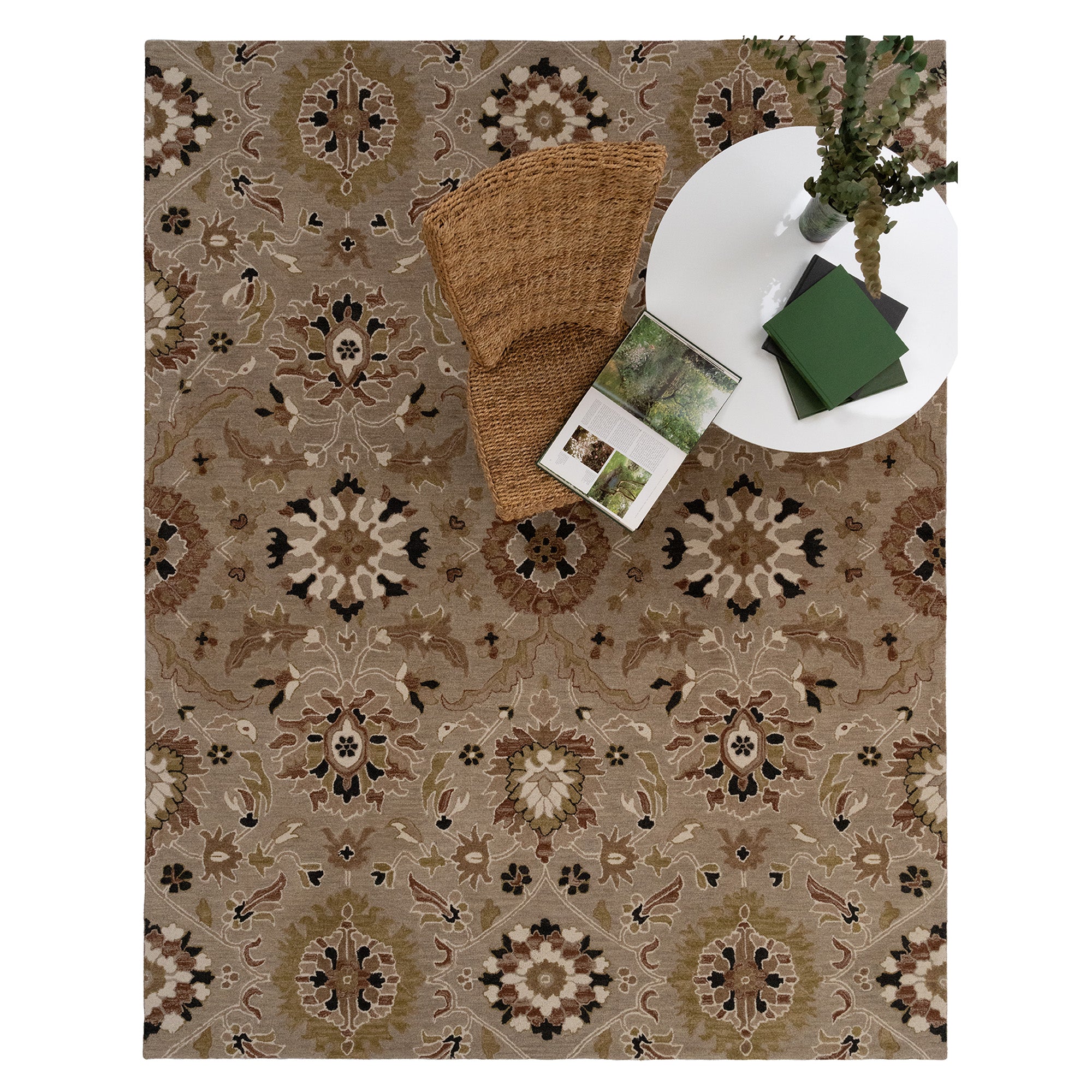 Azari-Keshan Oxford Tan Hand Tufted Rug Rectangle image