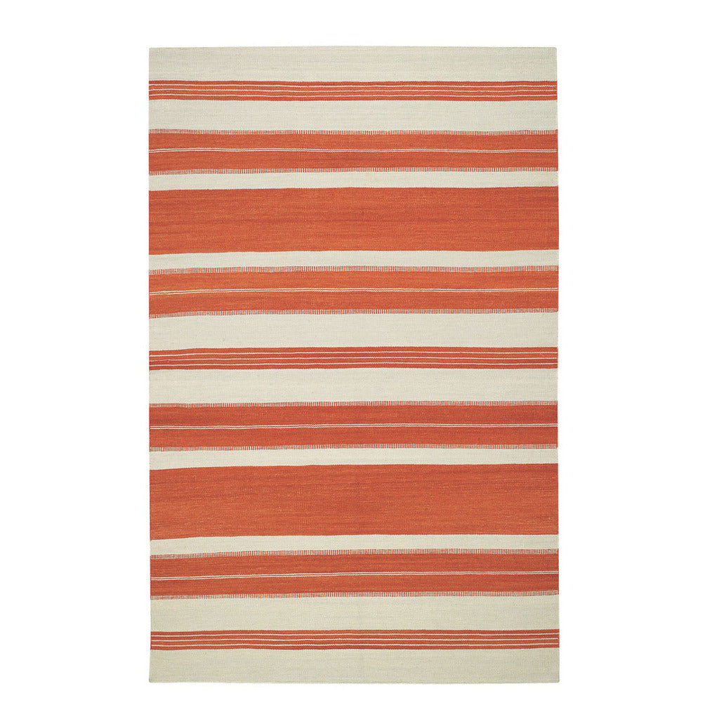 Puhalo Stripe Saffron Flat Woven Rug Rectangle image