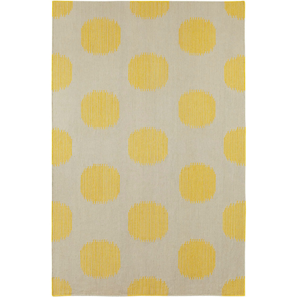 NY Dot Leo Sun Flat Woven Rug Rectangle image