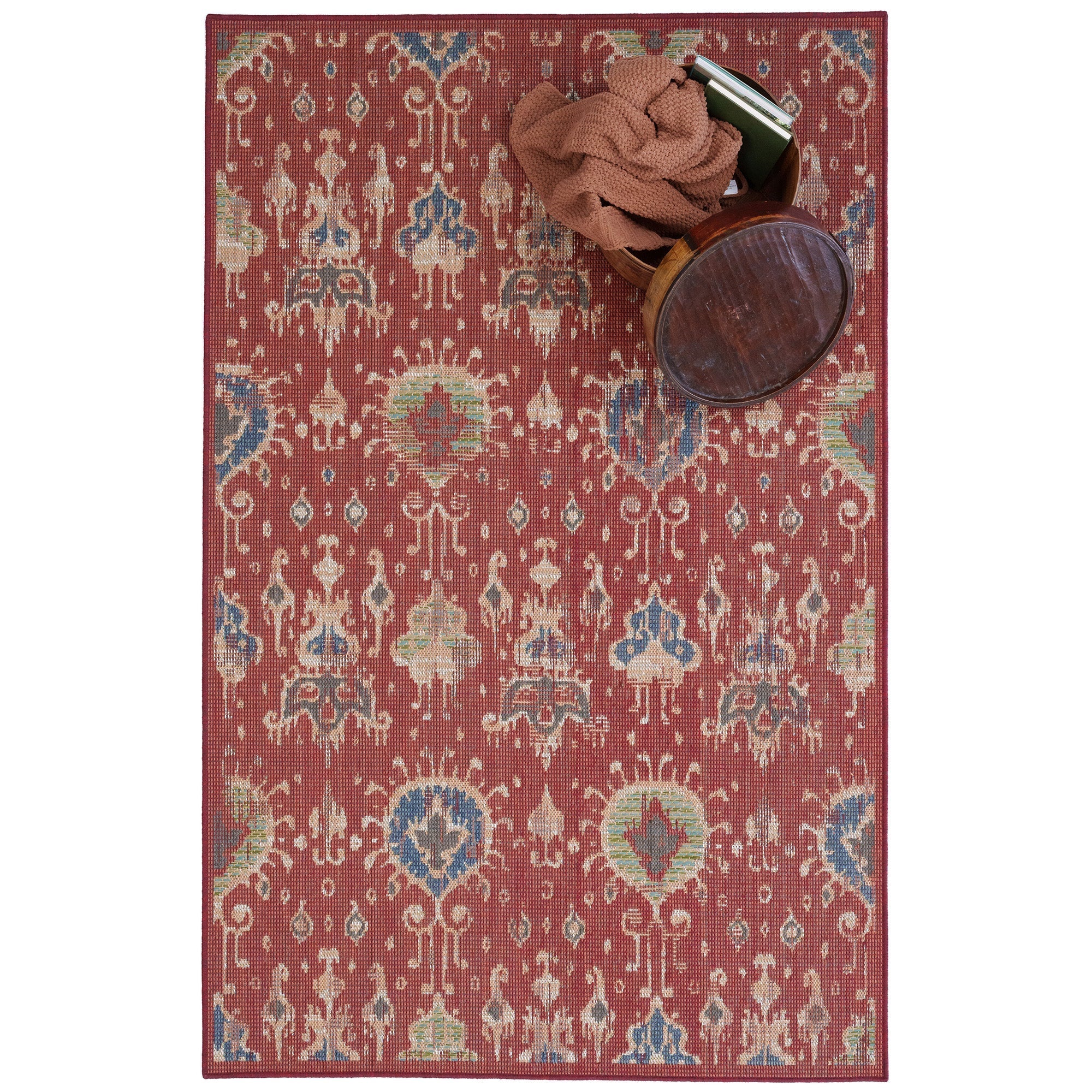 Captiva-Ikat Red Machine Mad Rectangle image