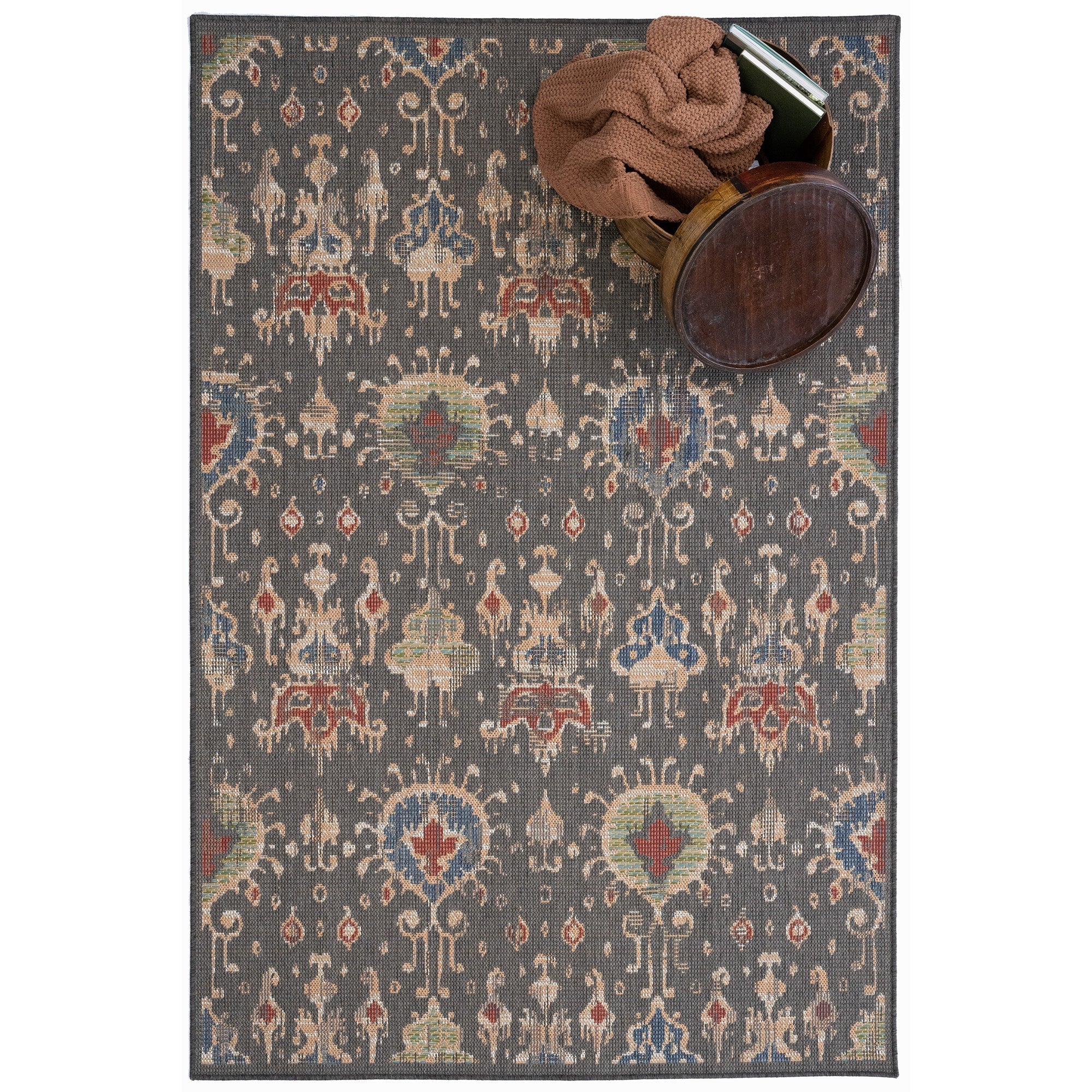 Captiva-Ikat Brown Machine Mad Rectangle image