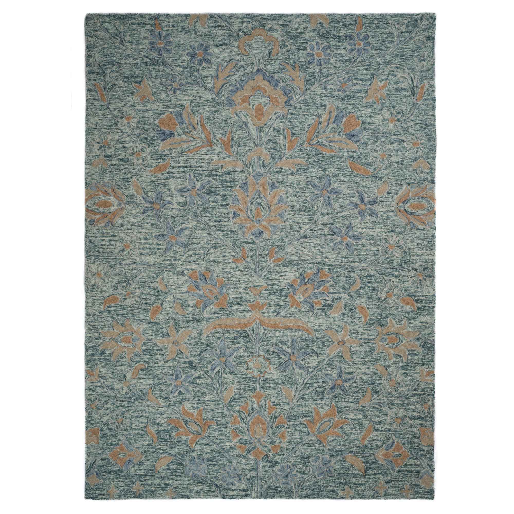 Athena-Floral Aqua Blue