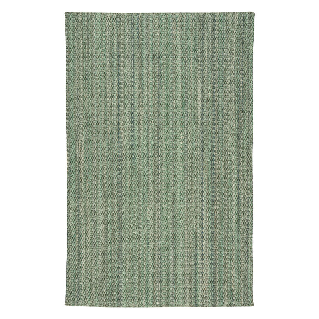Worthington Seafoam Flat Woven Rug Vertical Stripe Rectangle image