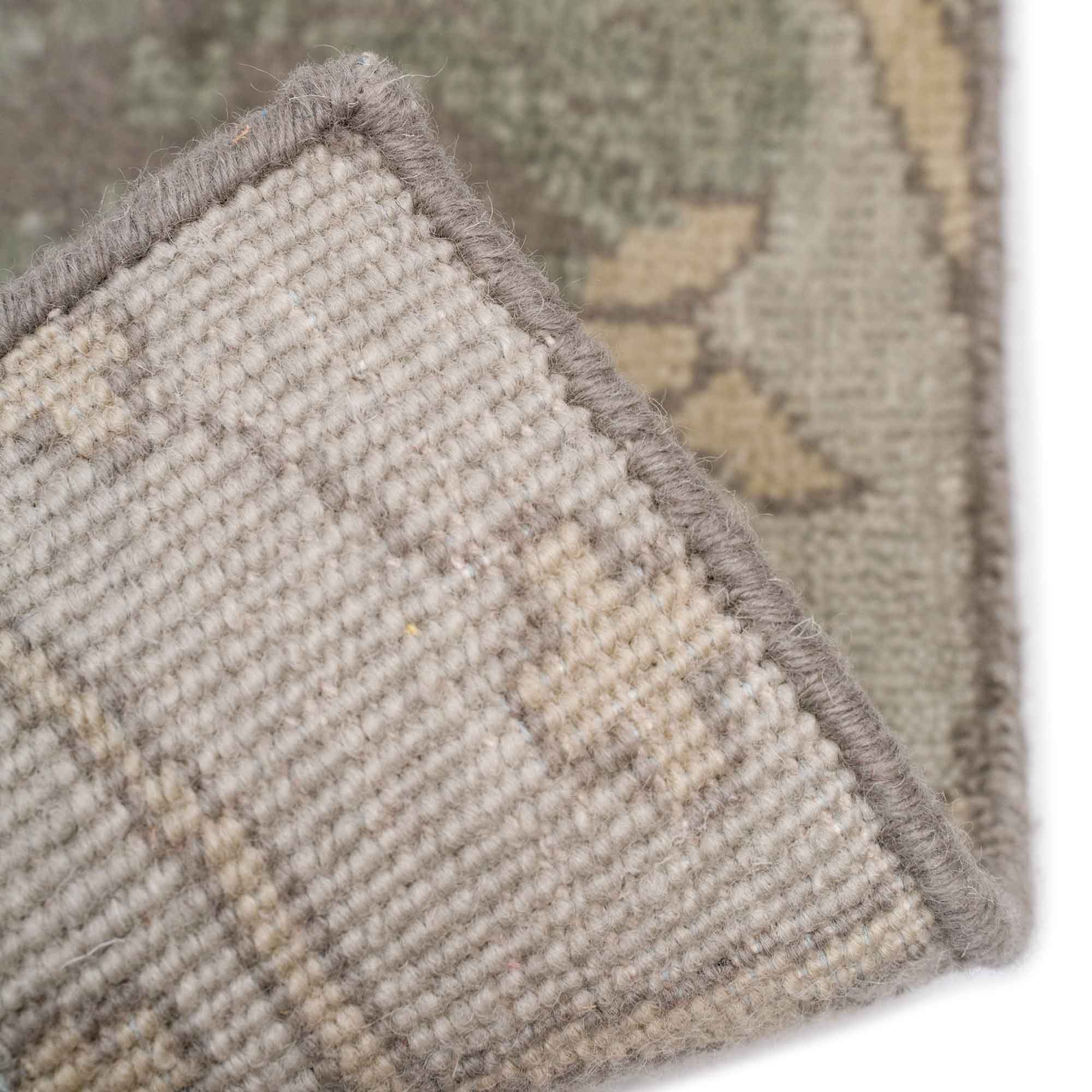 Astbury Grey Multi Hand Knotted Rug Rectangle Back image