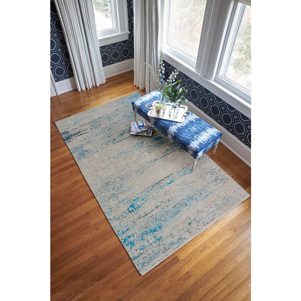 Reece-Lattice Ocean Machine Woven Rug Rectangle image