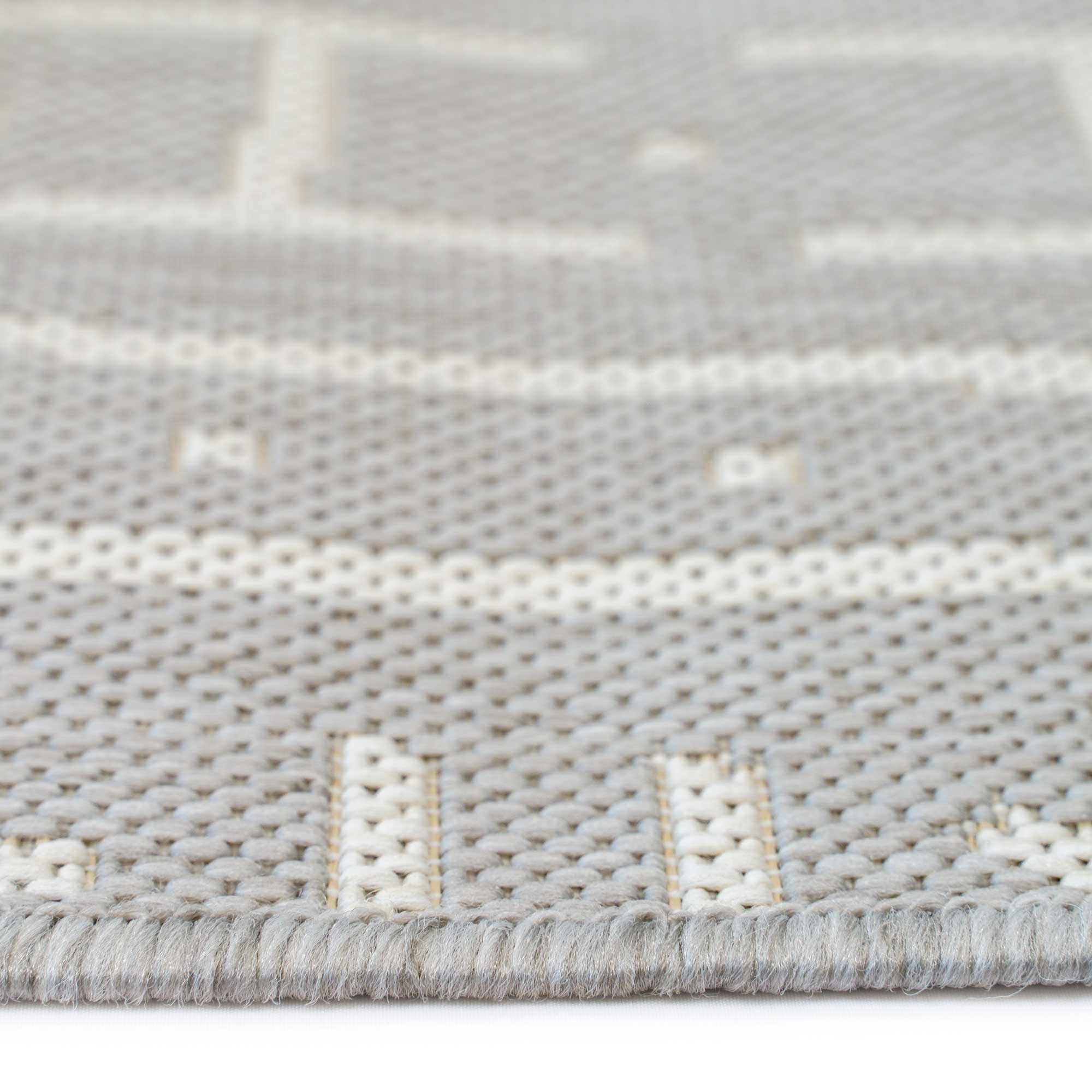 Finesse-Mali Cloth SIlver Machine Woven Rug Rectangle Cross Section image