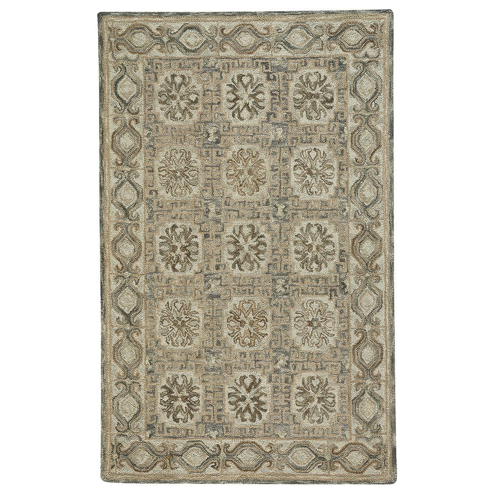 Peyton Beige Grey Hand Tufted Rug Rectangle image