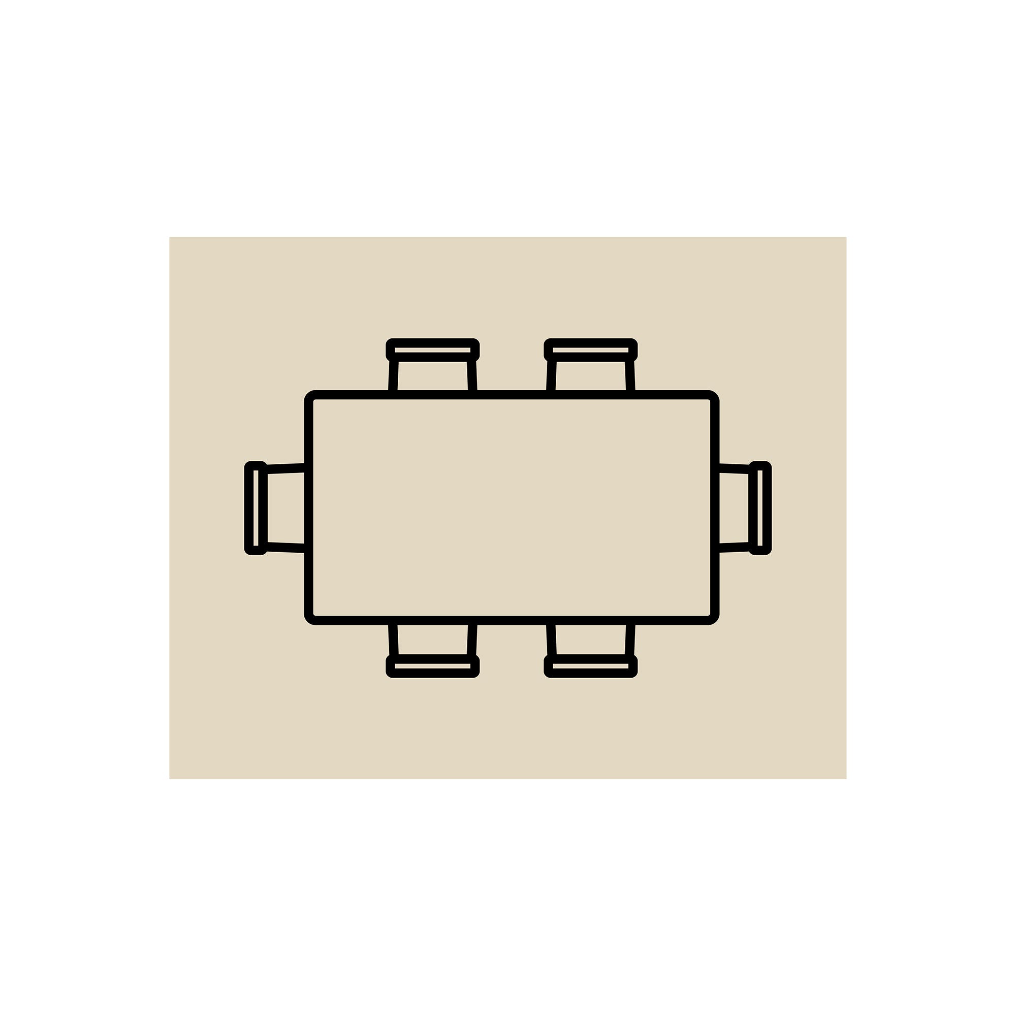 dining table rug size drawing 