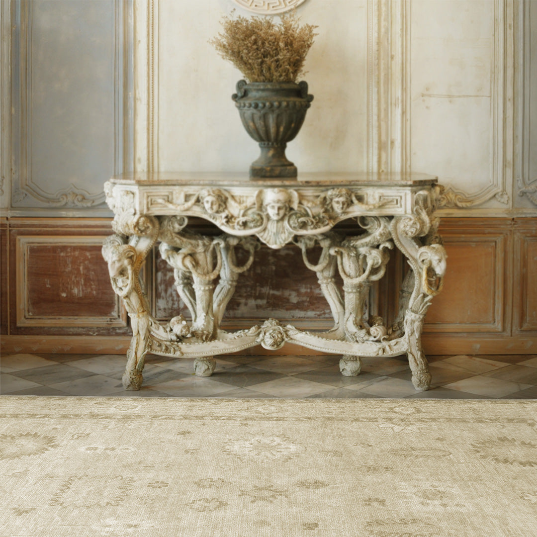 traditional ornate room and rug image 