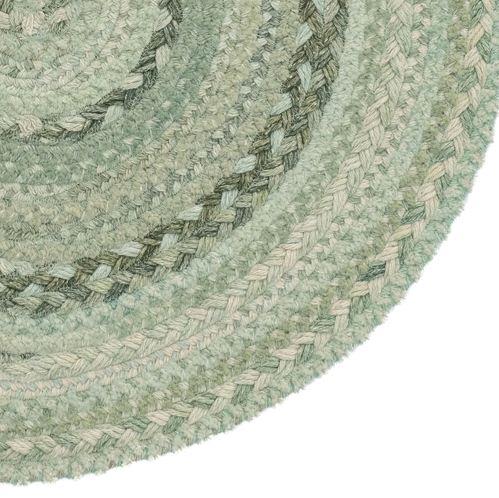 Bayview Sage Braided Rug Round image