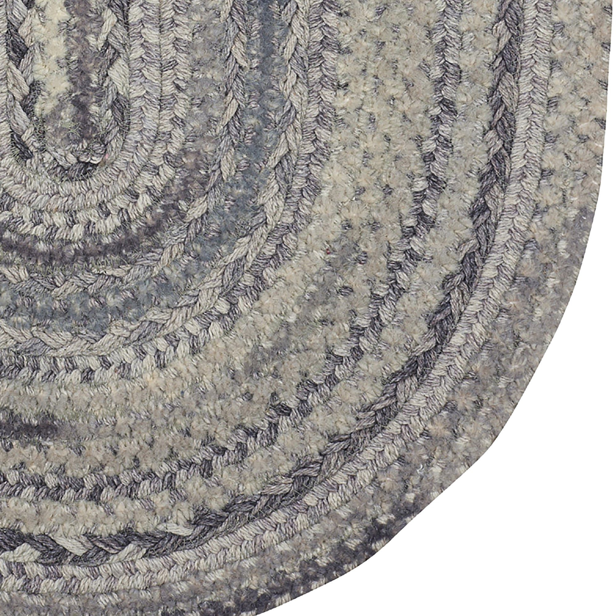 Bayview Granite Braided Rug Oval image