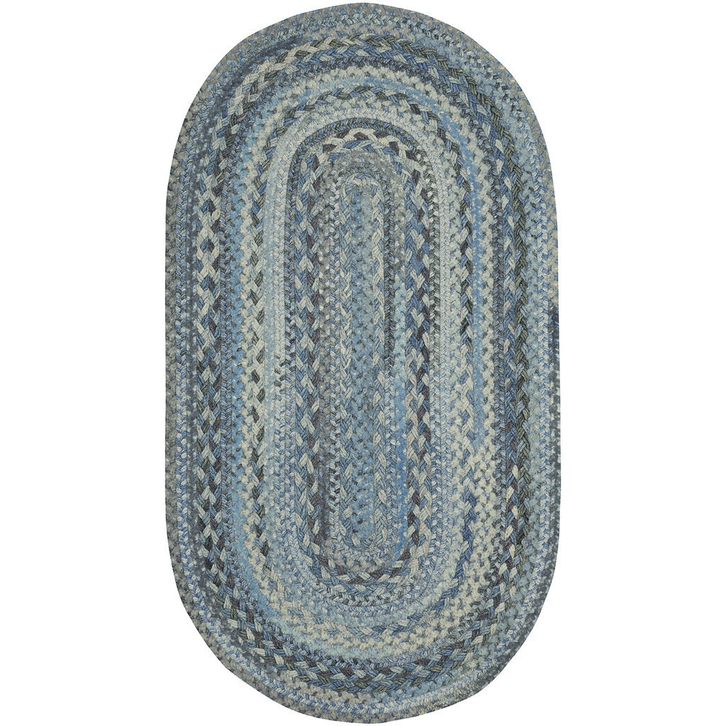 Bayview Slate Braided Rug Oval image