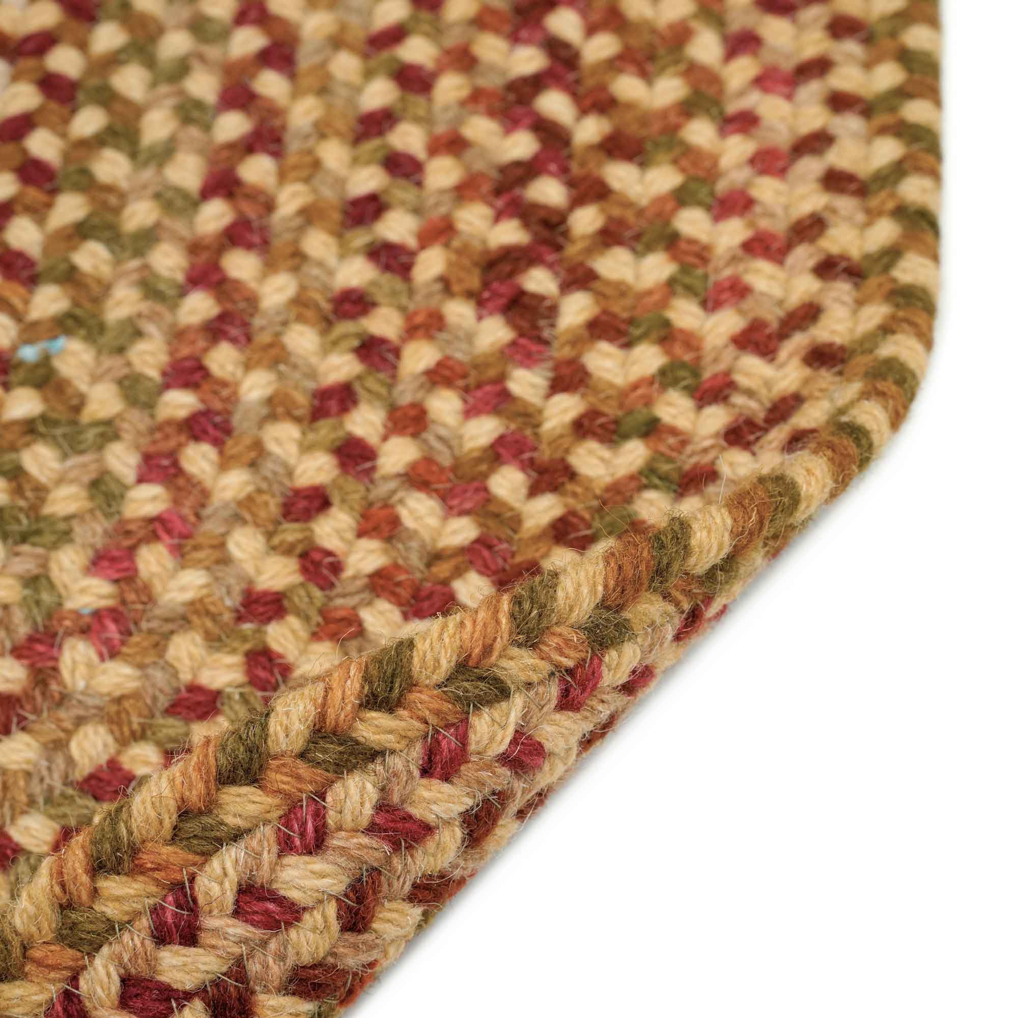 Homecoming Wheatfield Braided Rug Round image