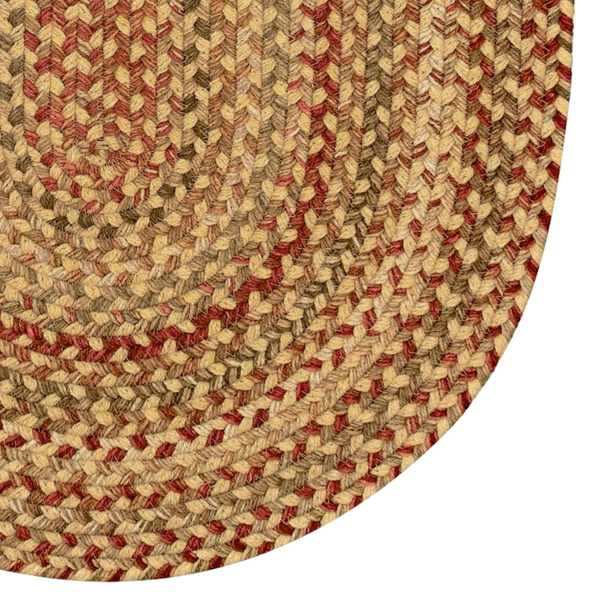 Homecoming Wheatfield Braided Rug Vertical Stripe Rectangle image