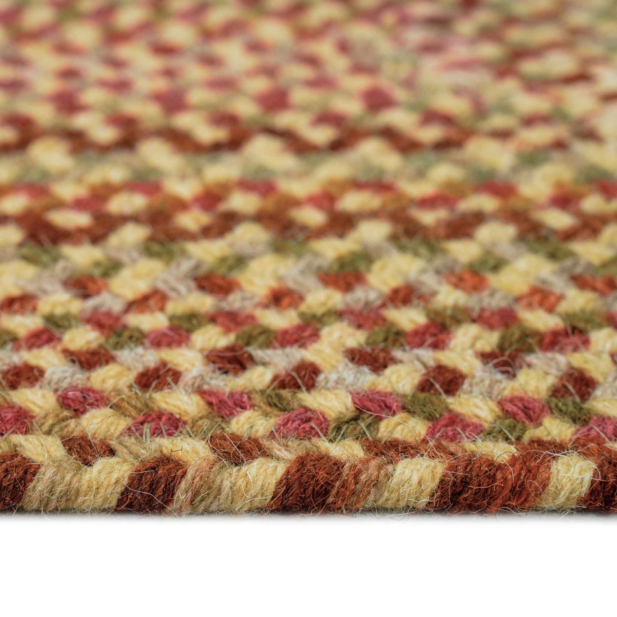Homecoming Wheatfield Braided Rug Cross Sewn Rectangle image