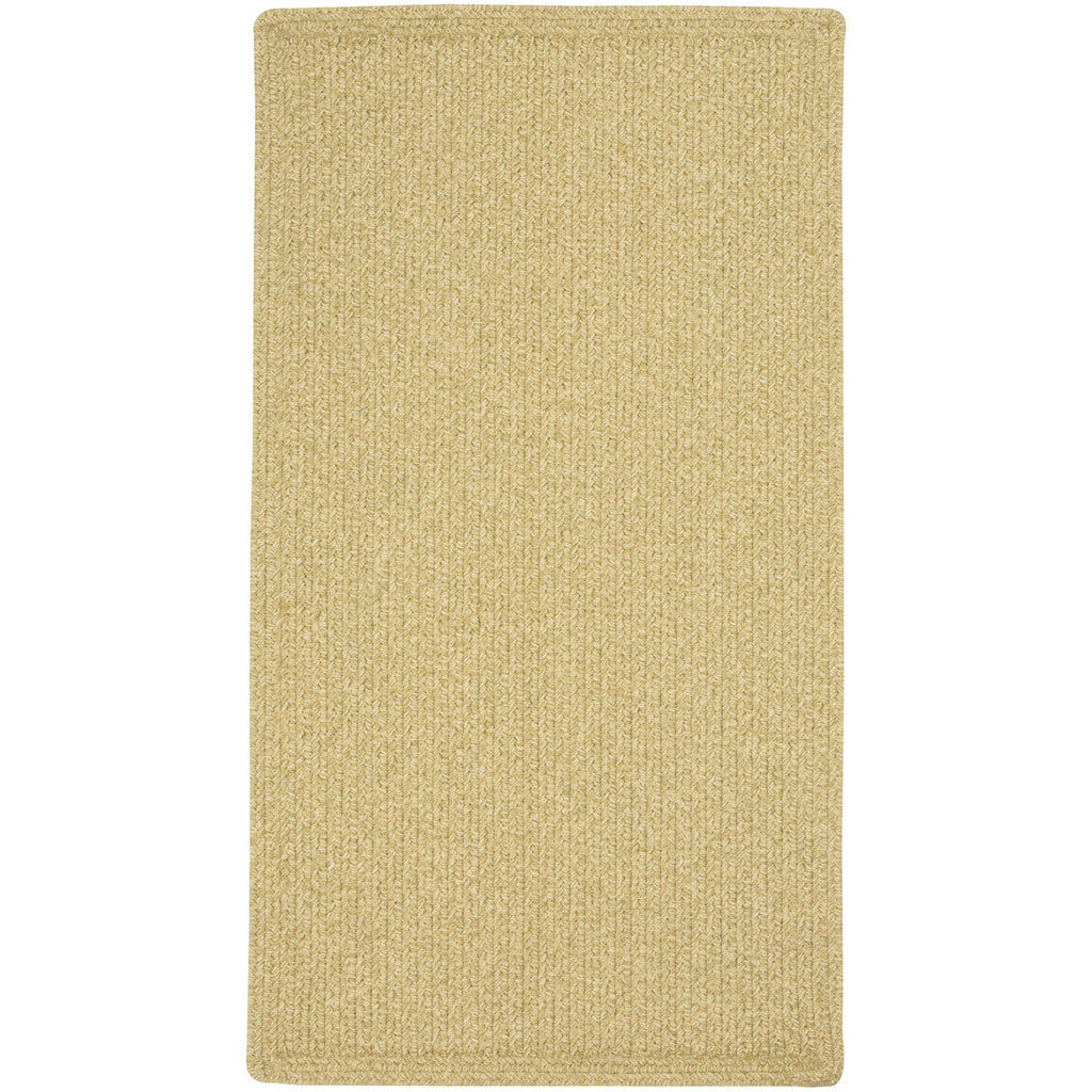 Heathered Beige Braided Rug Rectangle SiloR image