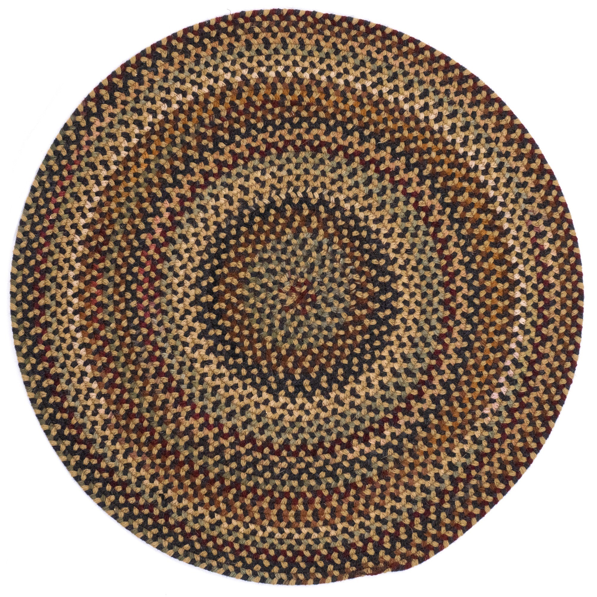 Gramercy Black Braided Rug Round image
