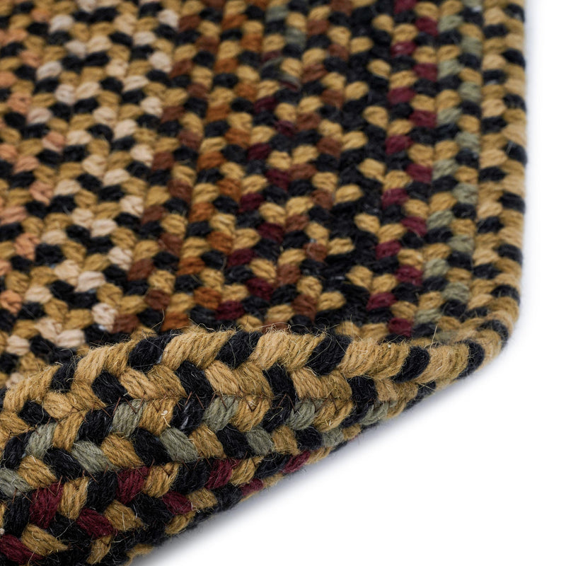 Gramercy Black Braided Rug Round image