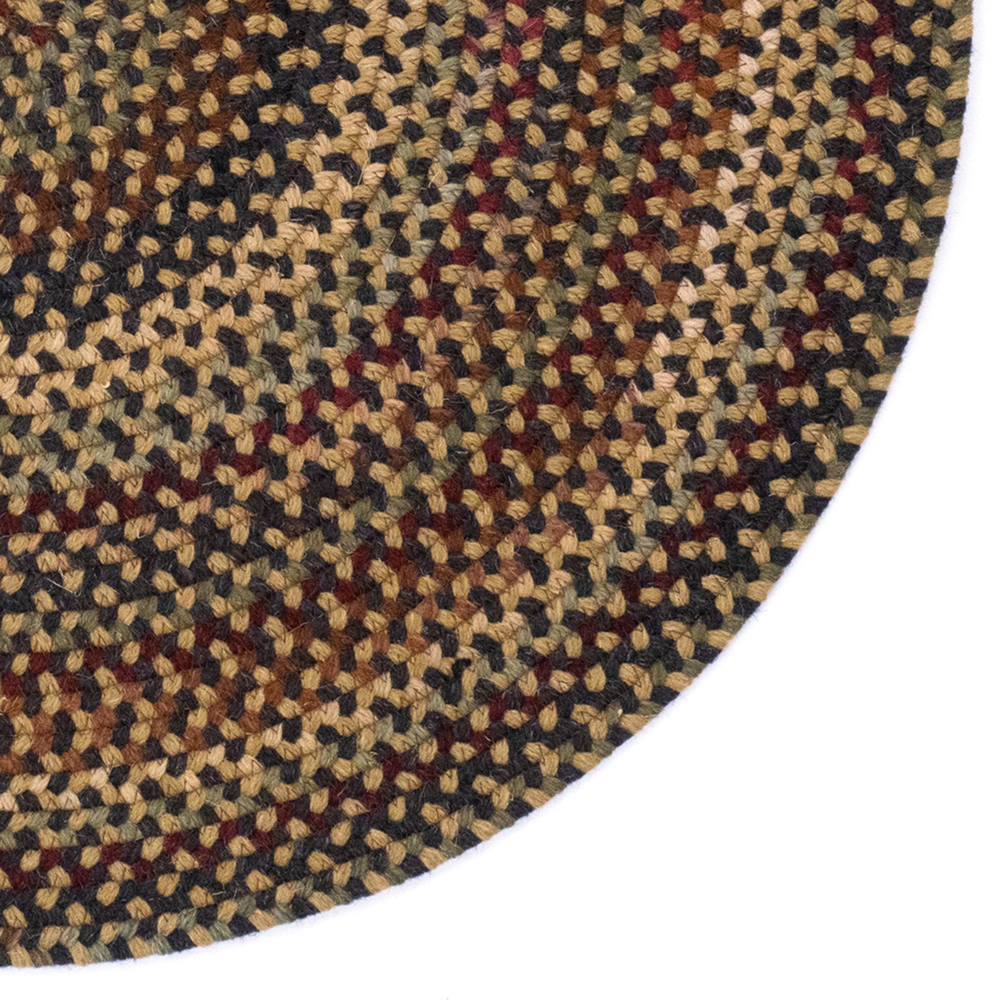 Gramercy Black Braided Rug Round image