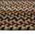 Gramercy Black Braided Rug Round image