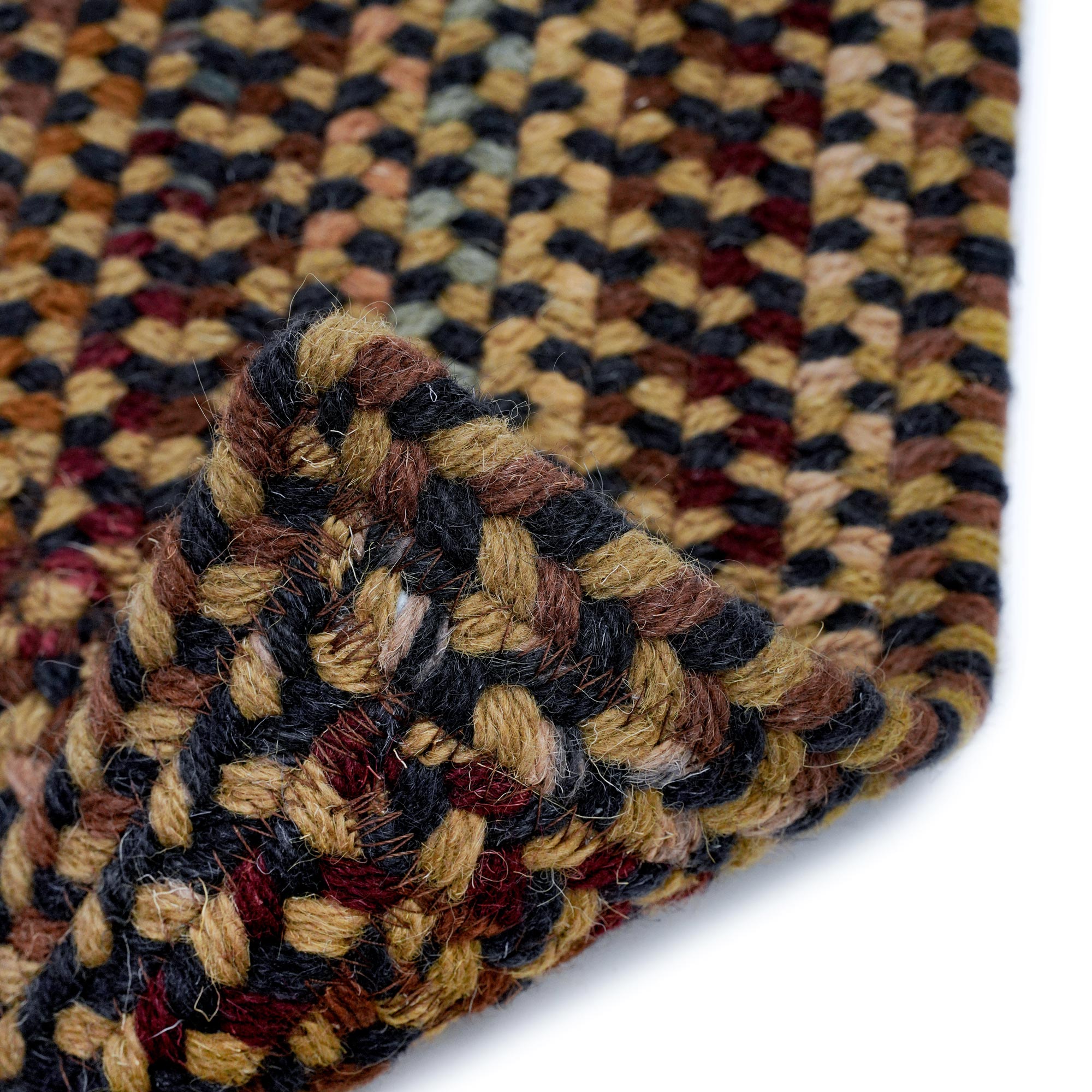 Gramercy Black Braided Rug Vertical Stripe Rectangle image