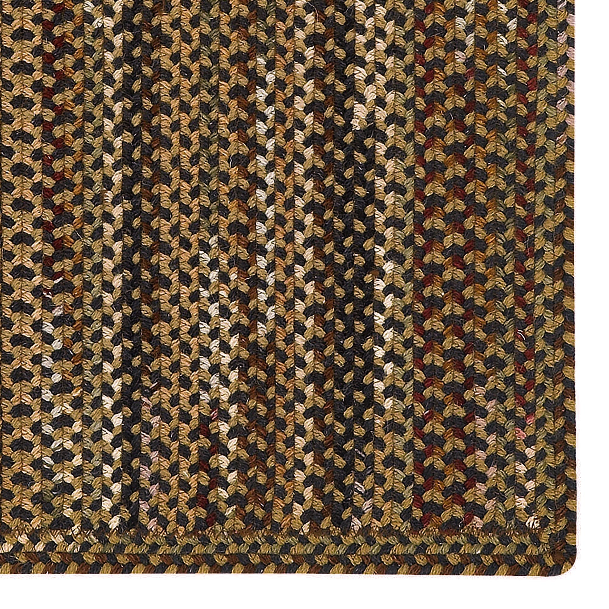 Gramercy Black Braided Rug Vertical Stripe Rectangle image